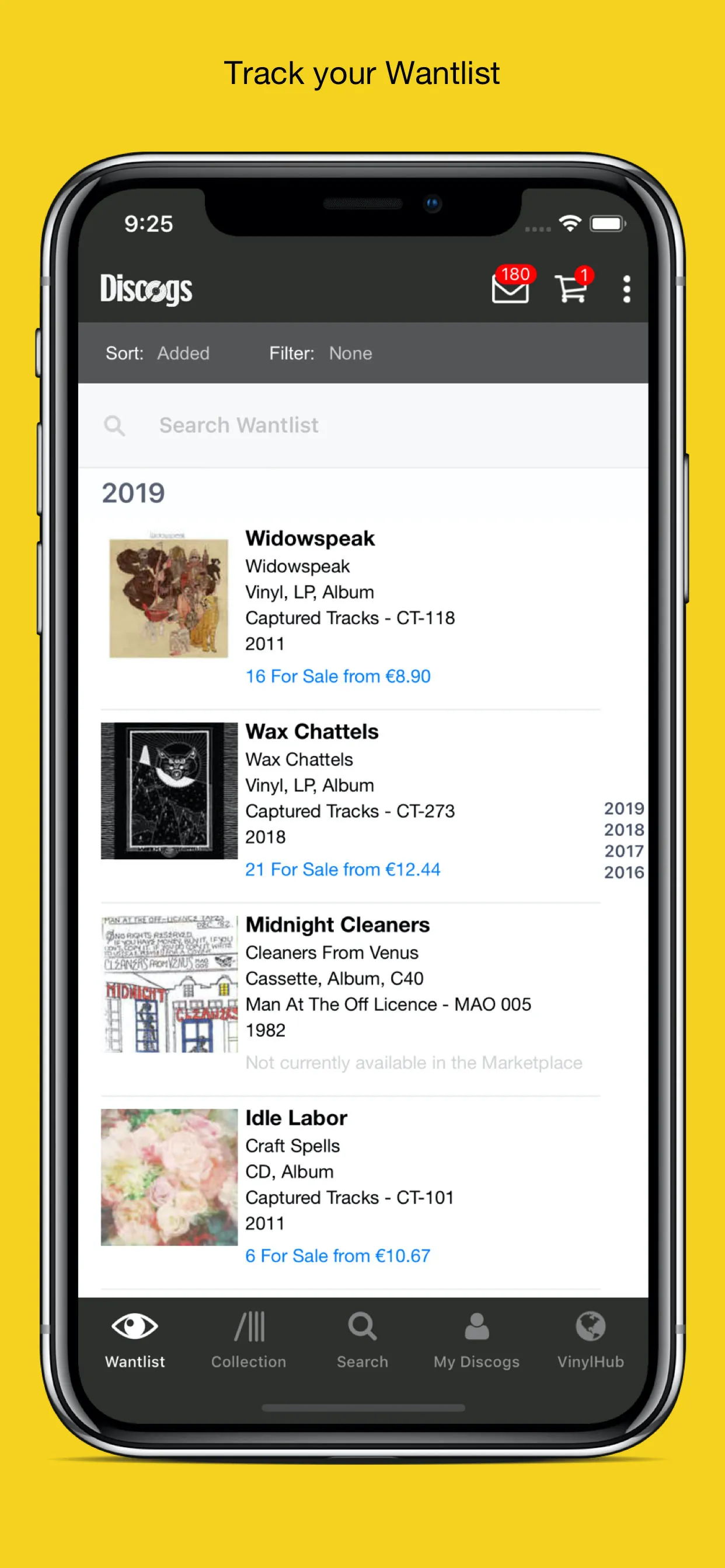 Discogs iphone screenshot 3
