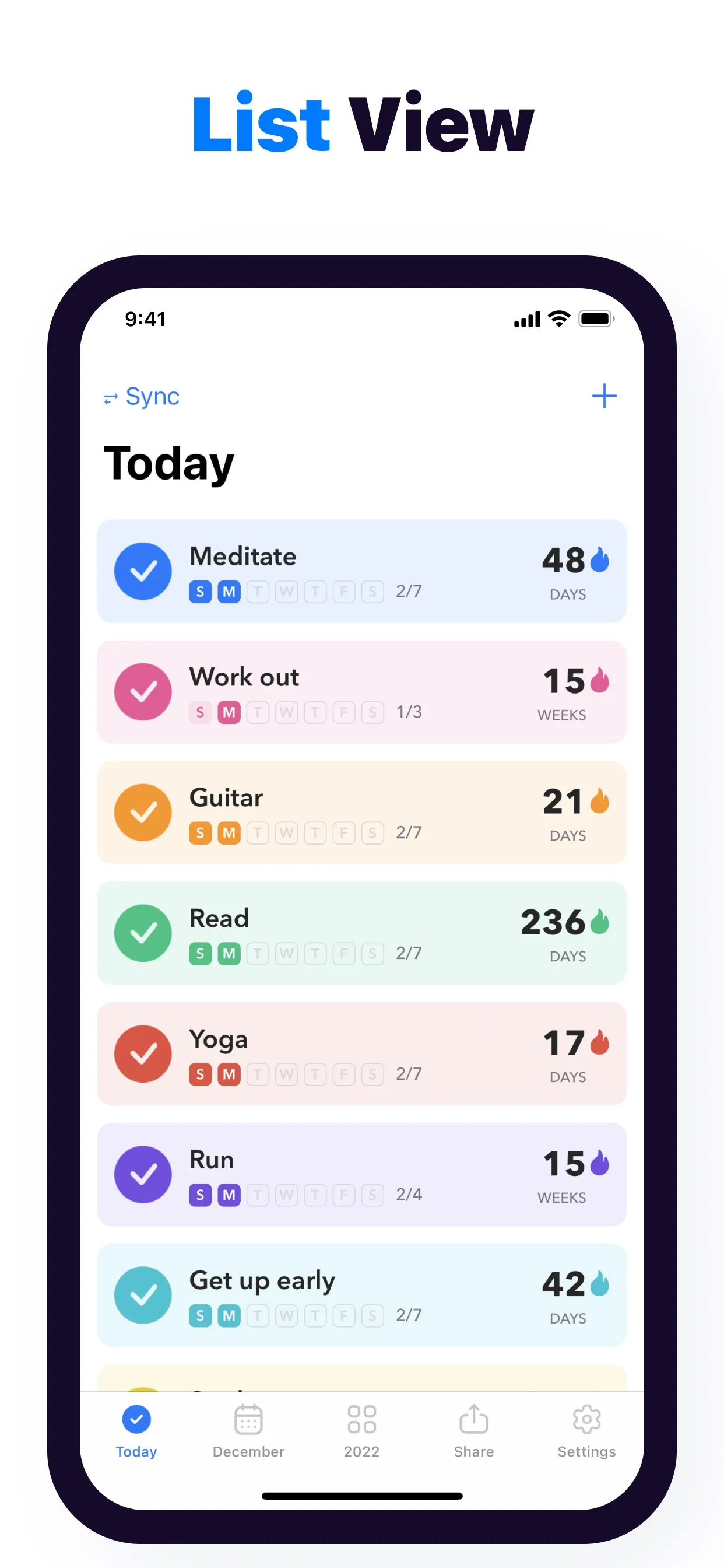 Habit Tracker Calendar: Evoday iphone screenshot 7