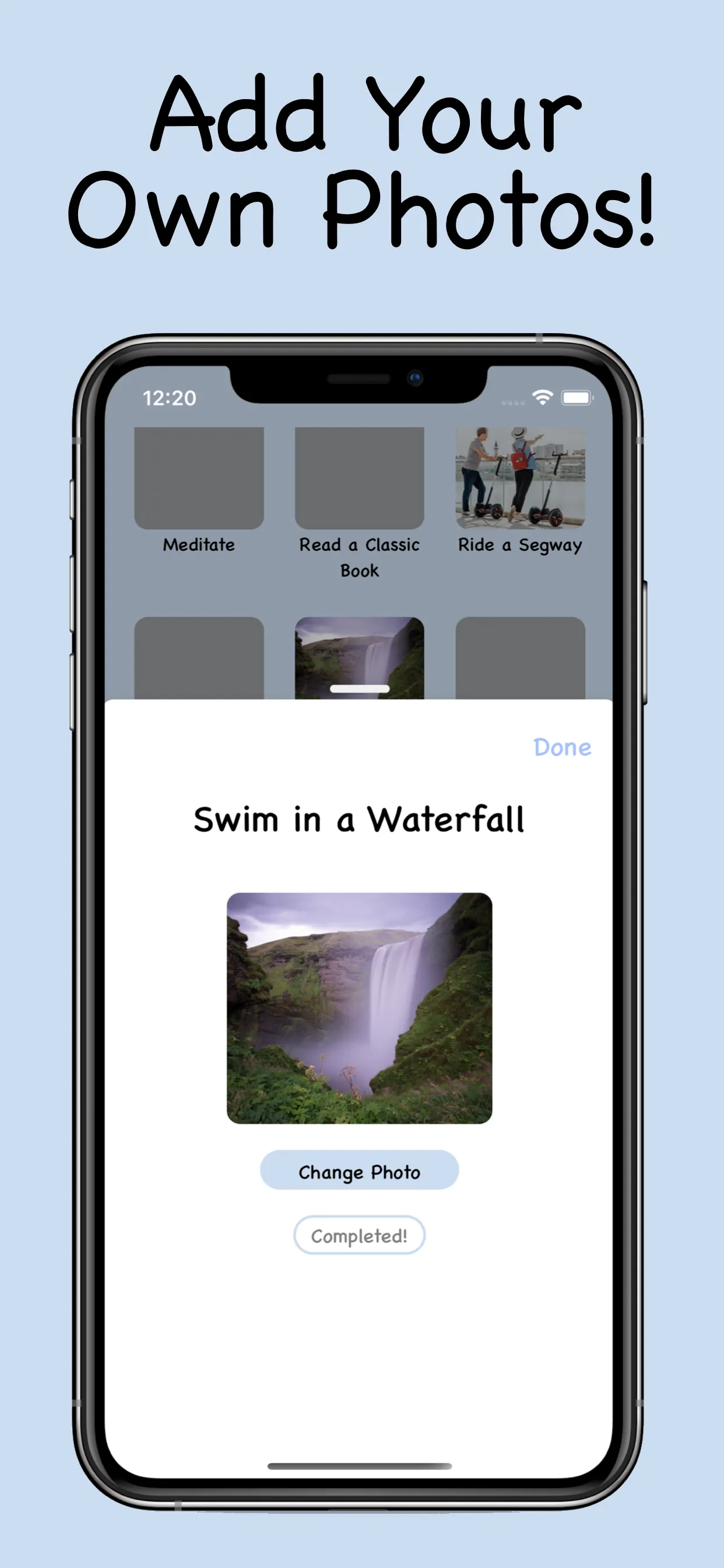 The Bucket List - Things to do iphone screenshot 3