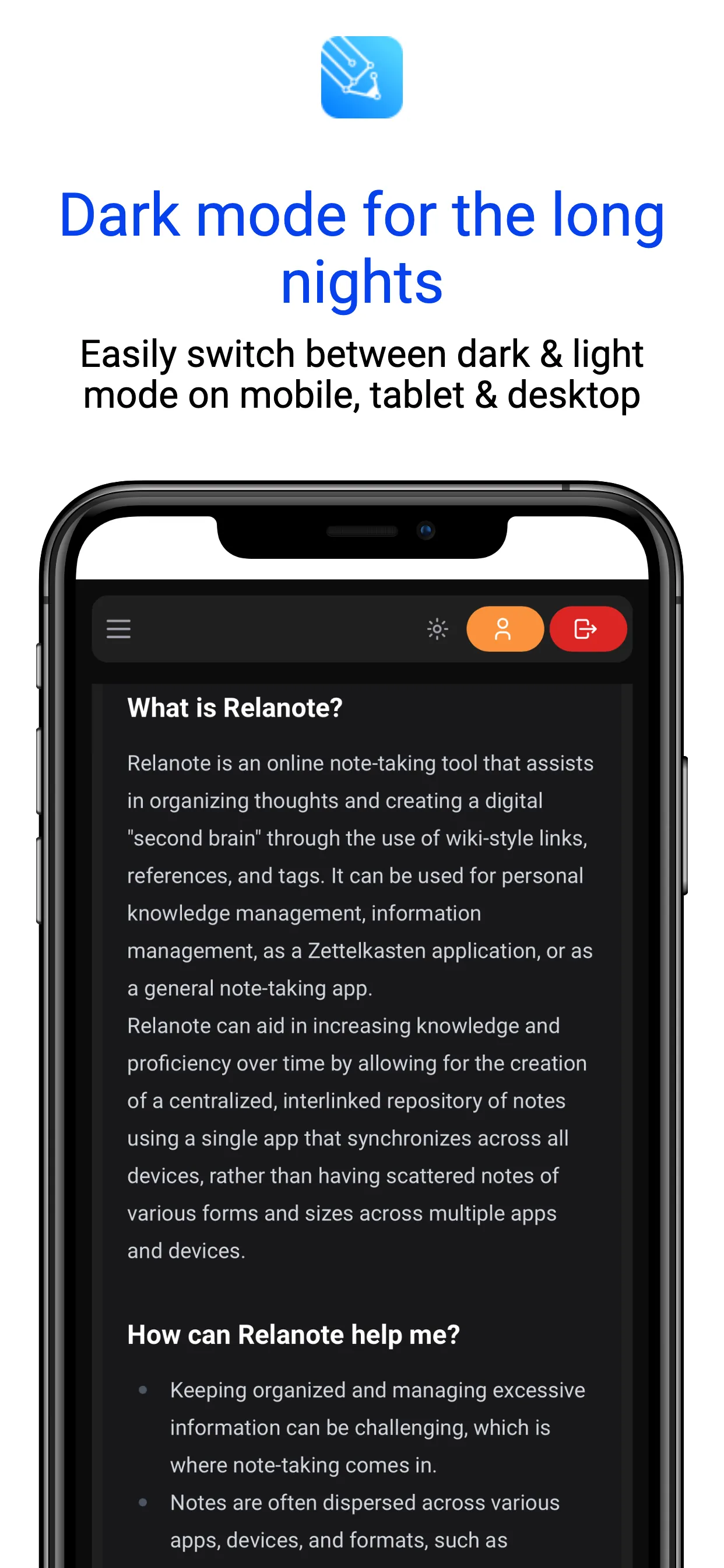 Relanote iphone screenshot 5