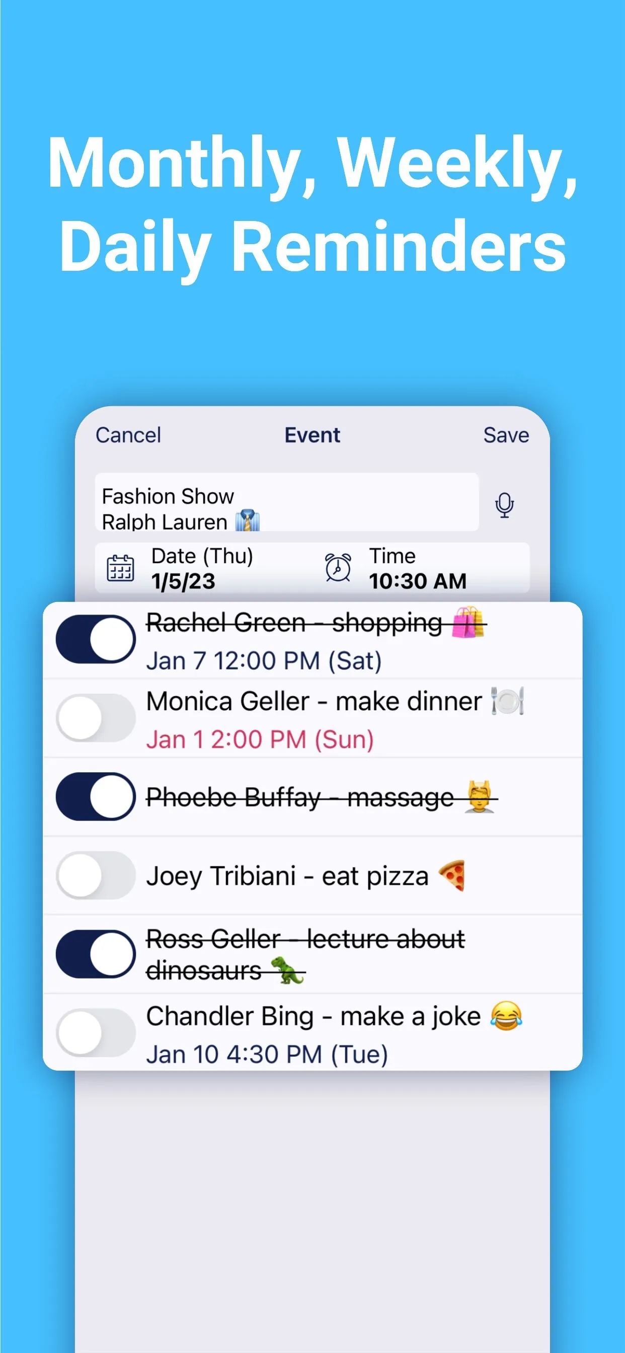 Weekly schedule: plan your day iphone screenshot 4