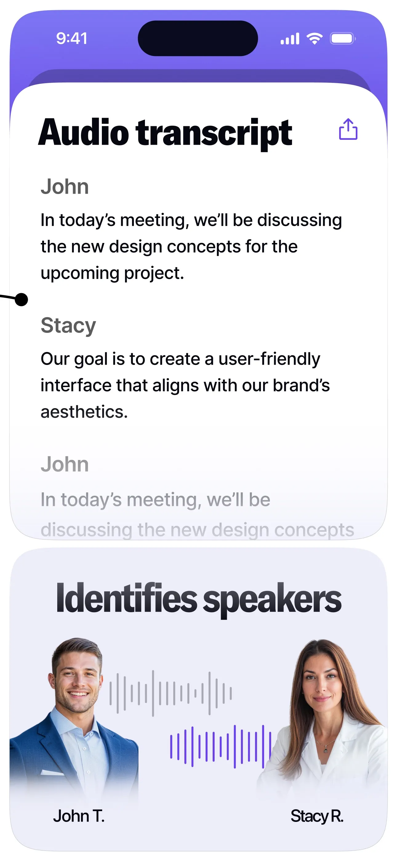 Wave AI Note Taker iphone screenshot 2