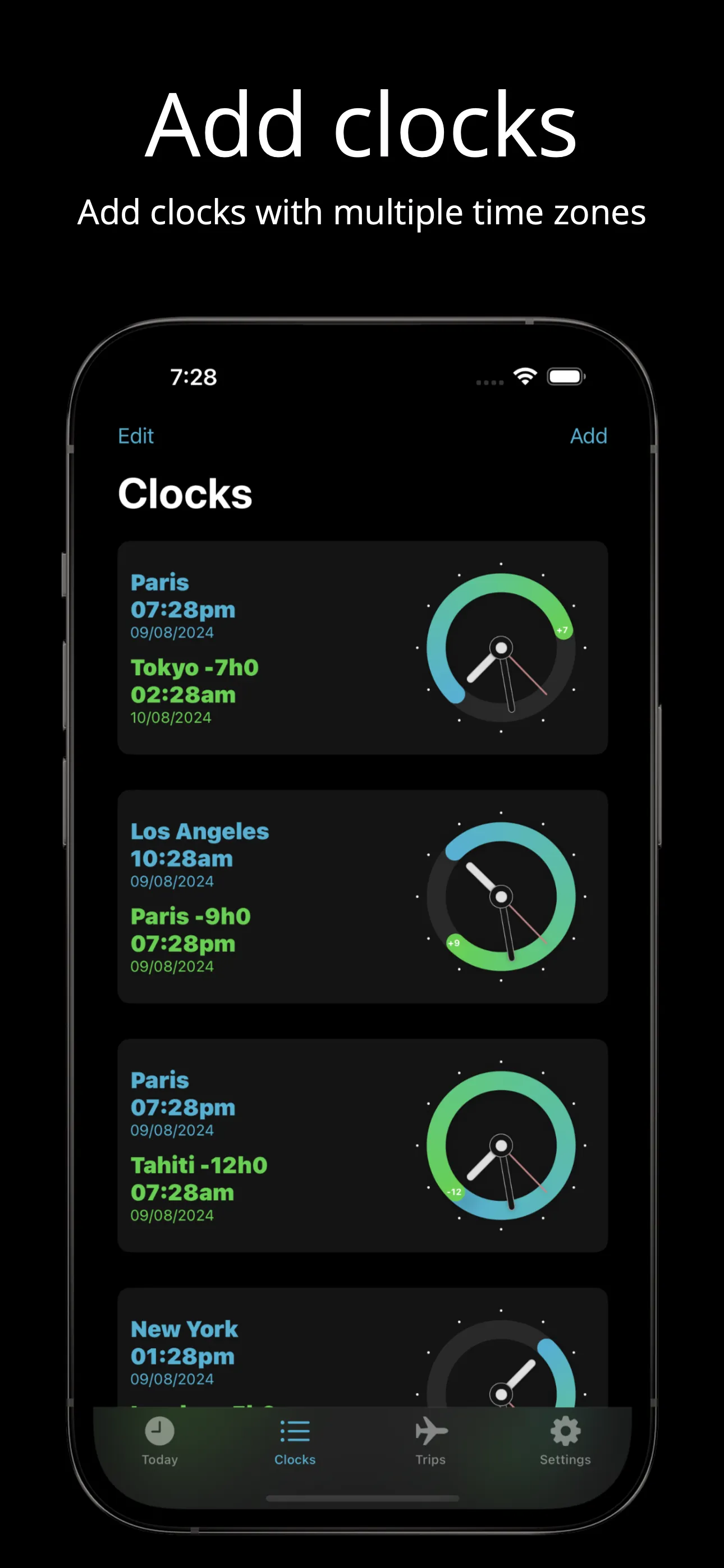 Jetlag - Time zone iphone screenshot 4