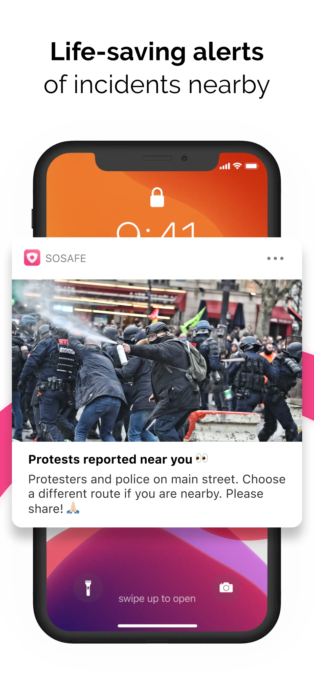 SOSAFE - City Social Network iphone screenshot 5
