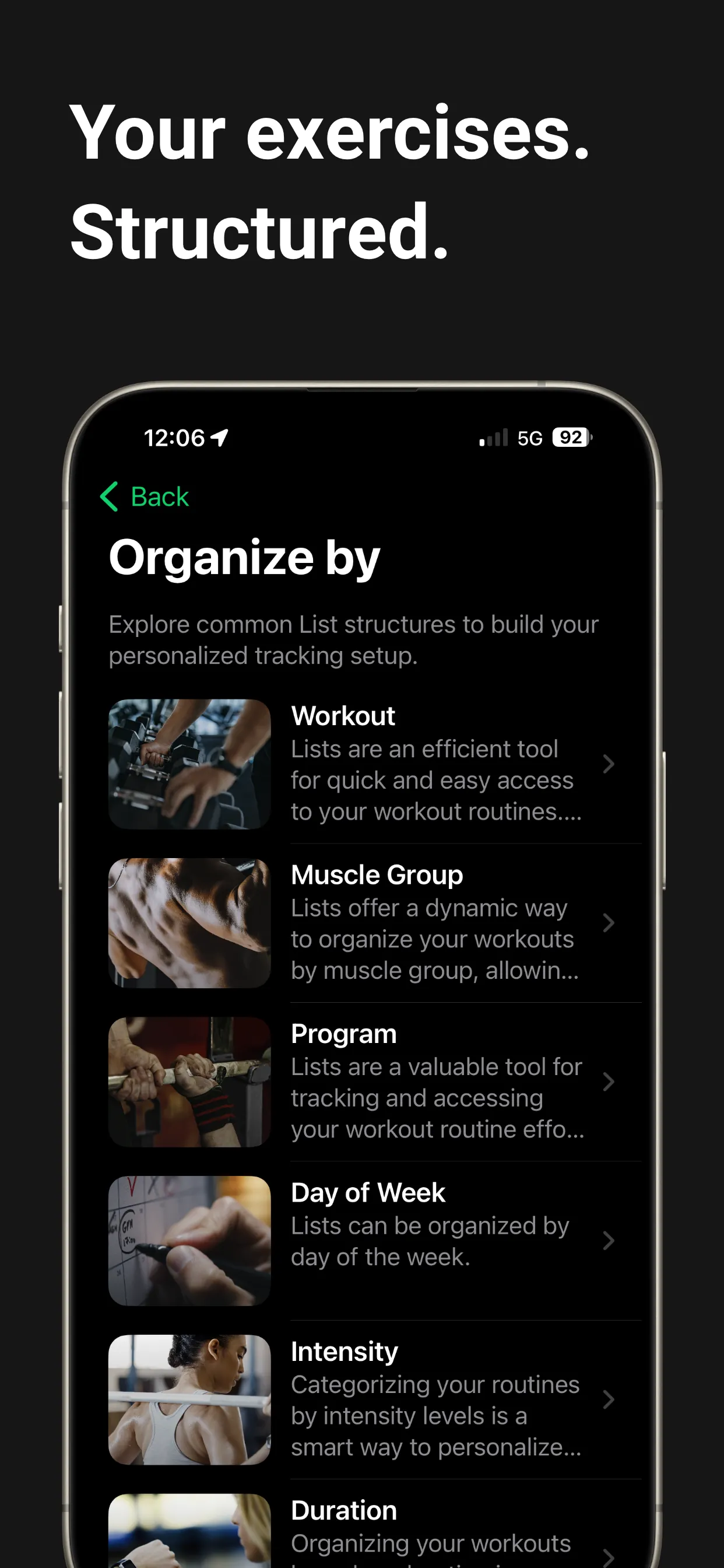 Setgraph: Strength Workout Log iphone screenshot 4