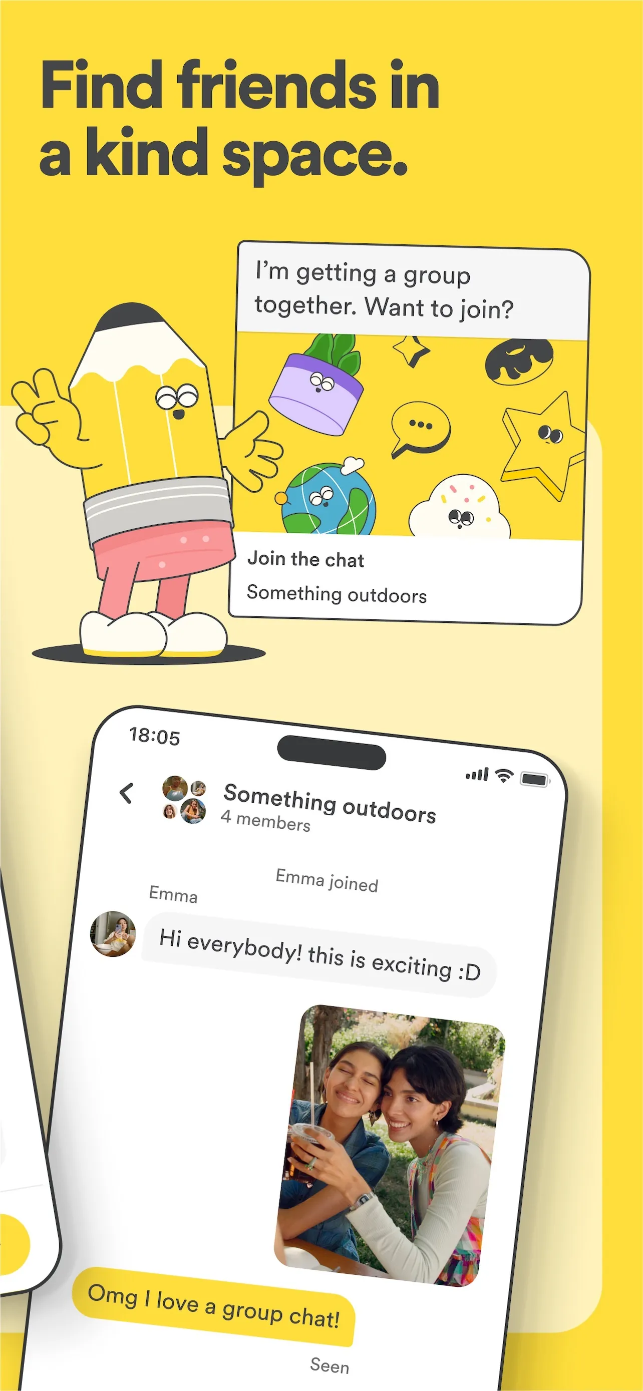 Bumble For Friends: Meet IRL iphone screenshot 6