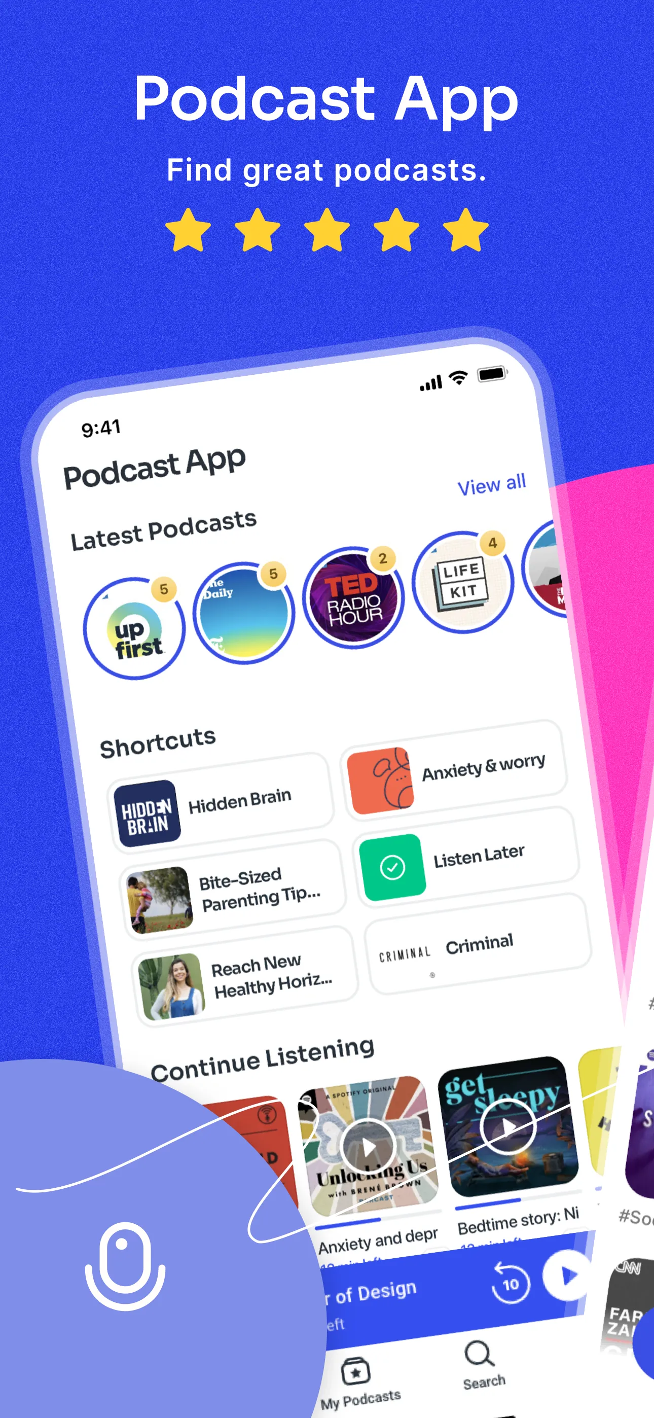 Podcast App iphone screenshot 2