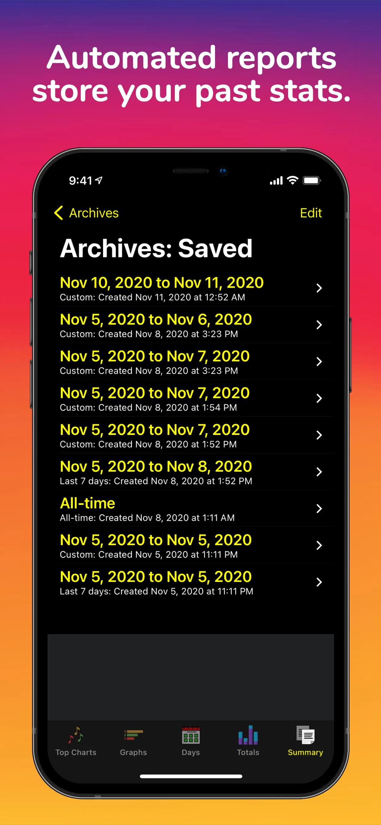 Song Stats for Apple Music iphone screenshot 8