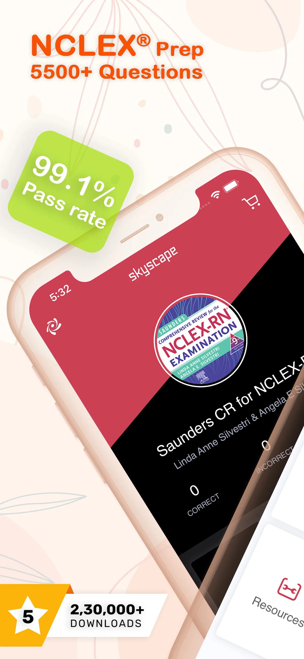 Saunders Comp Review NCLEX RN iphone screenshot 1