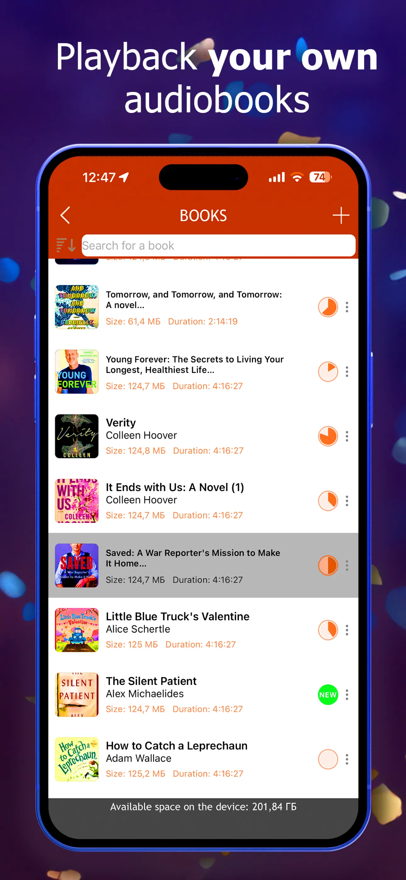 MP3 Audiobook Player iphone screenshot 4