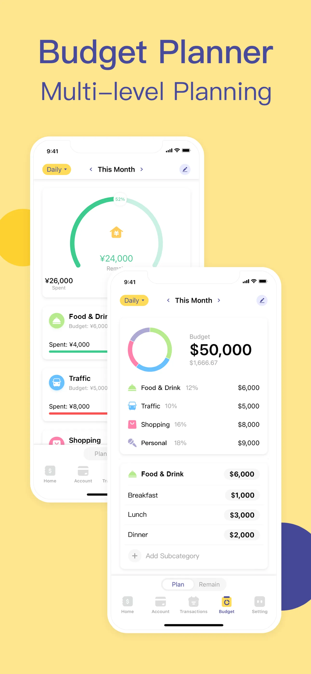 Budget App - Spending Tracker iphone screenshot 3