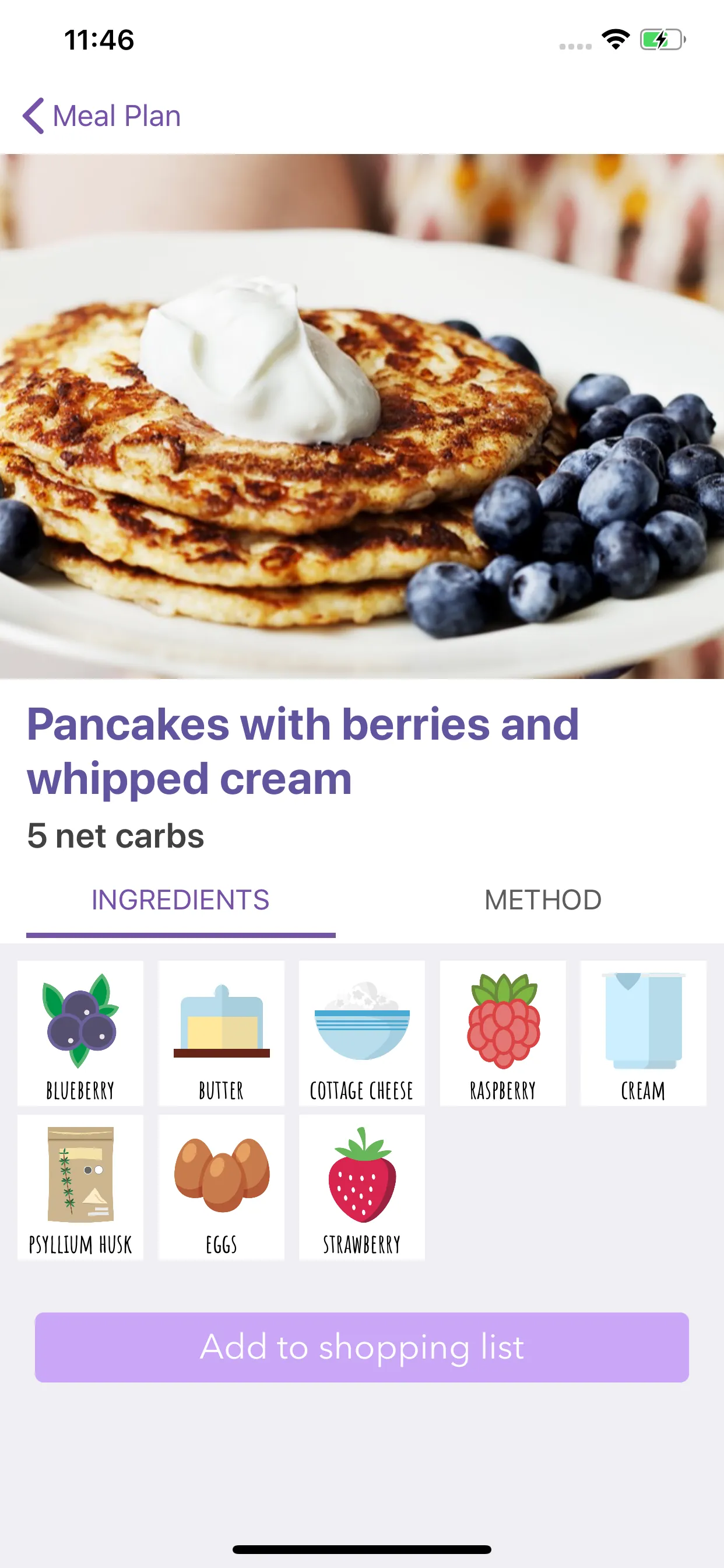 Ketogenic Keto diet food list iphone screenshot 4