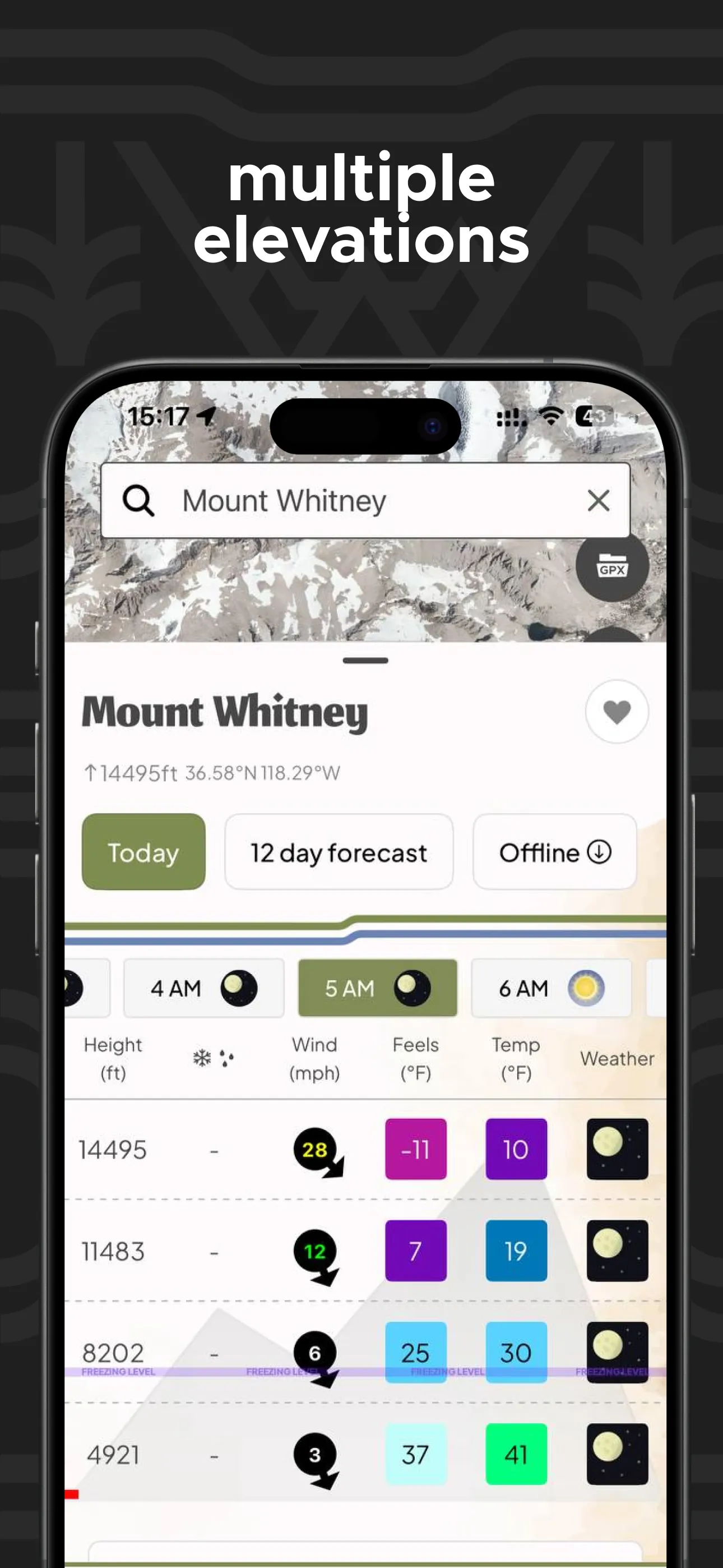 Mountain-Forecast.com iphone screenshot 5