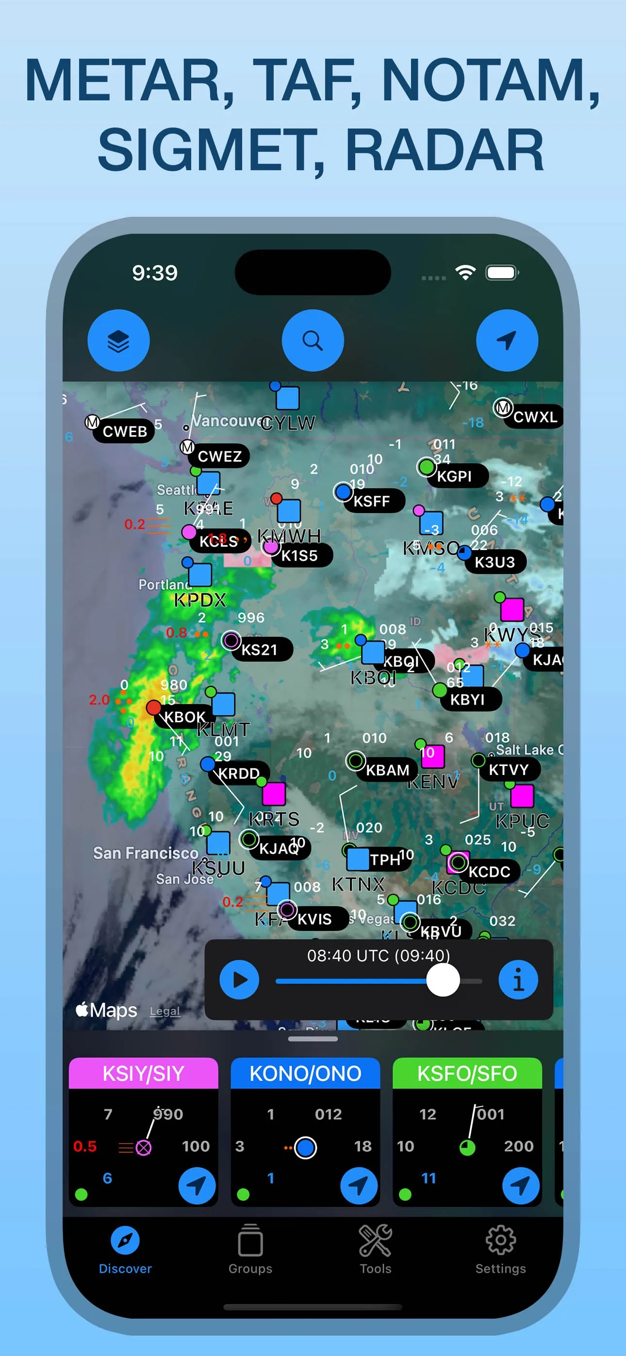 WX Aviation Weather iphone screenshot 3