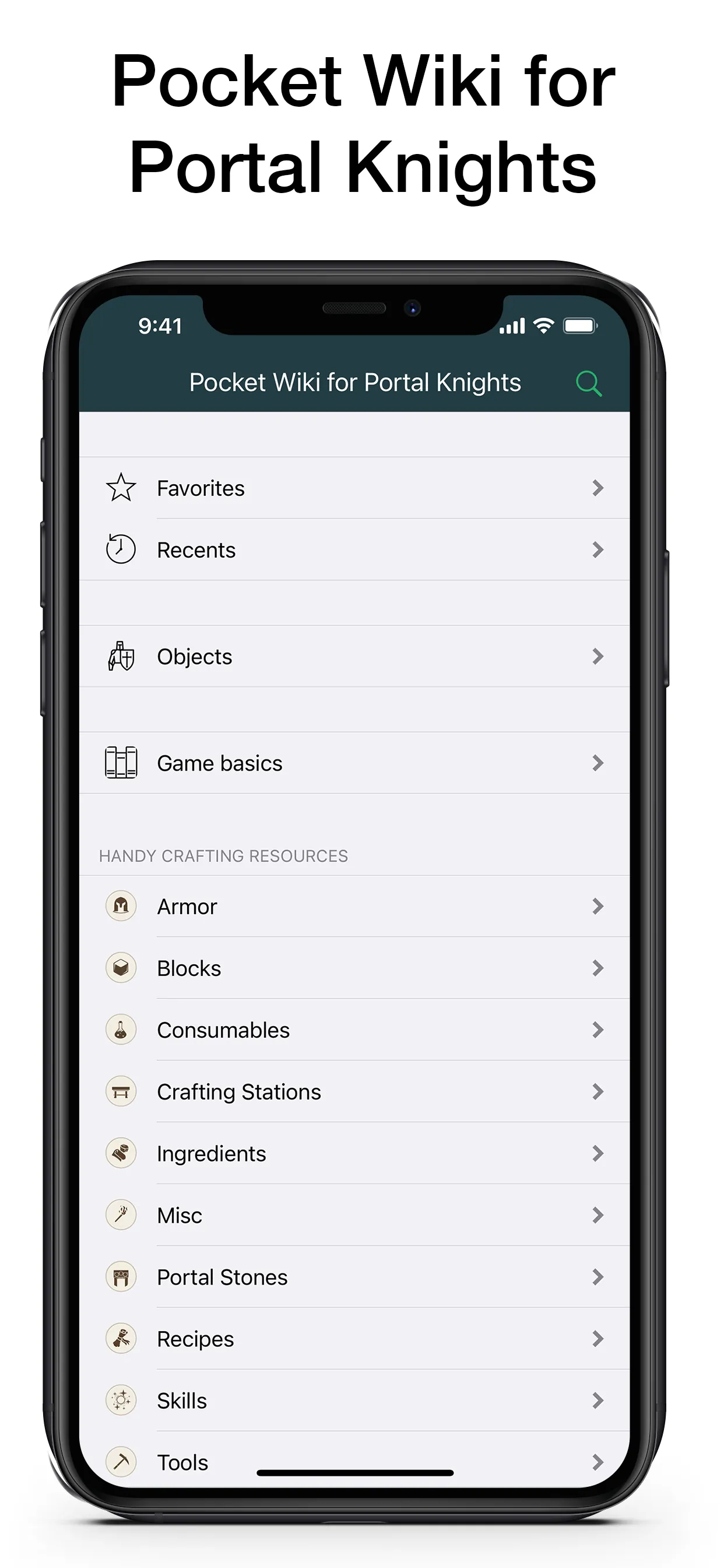 Pocket Wiki for Portal Knights iphone screenshot 1