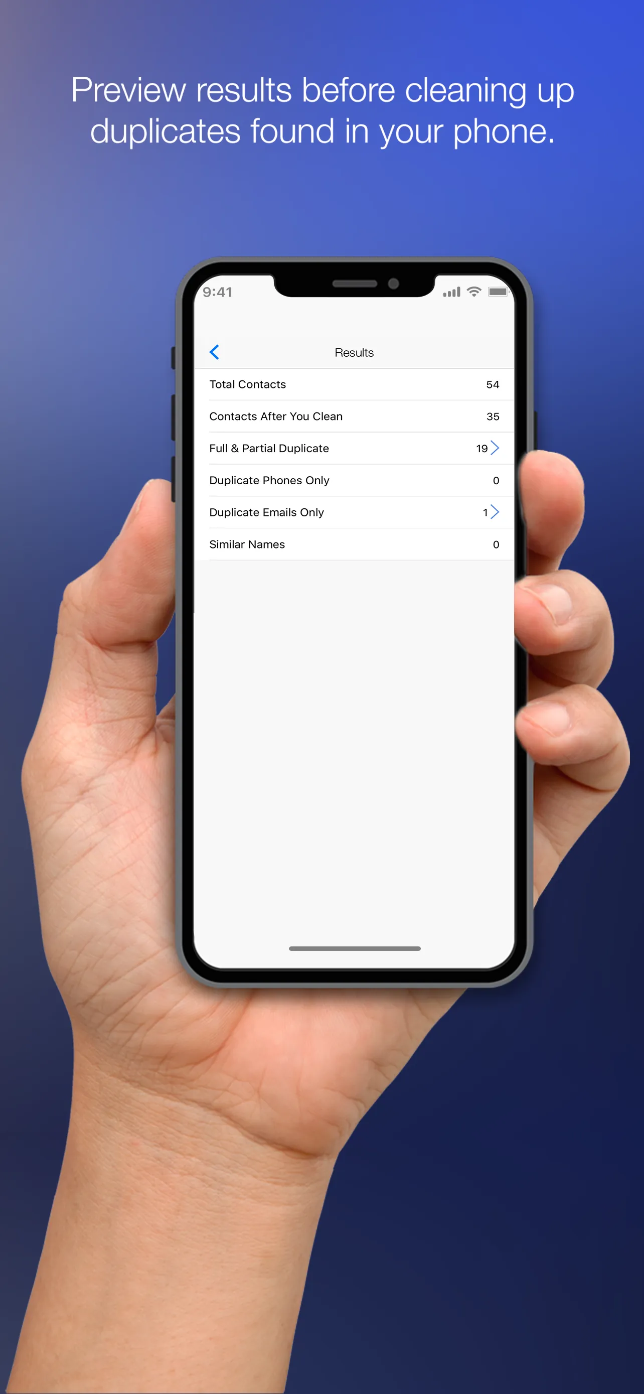 Cleanup Duplicate Contacts! iphone screenshot 2