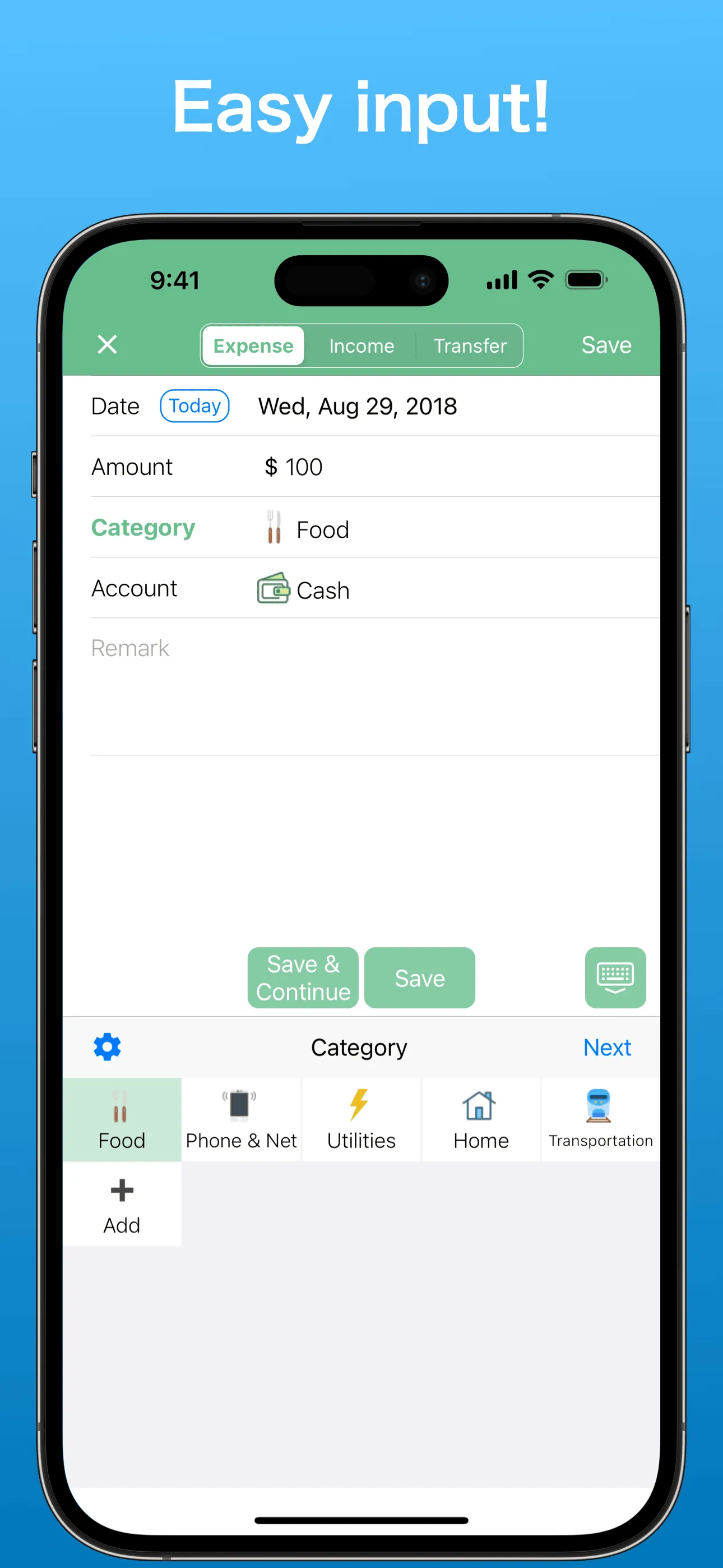 Household Accounts! Moneysave iphone screenshot 4