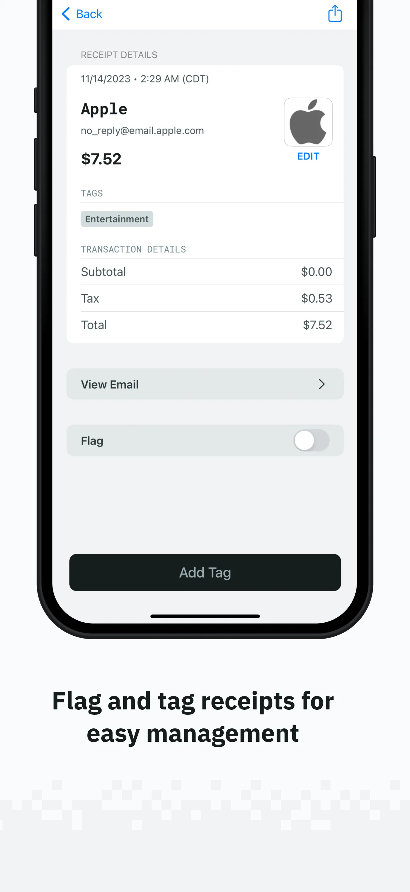 QuickReceipts Smart Scanner iphone screenshot 7