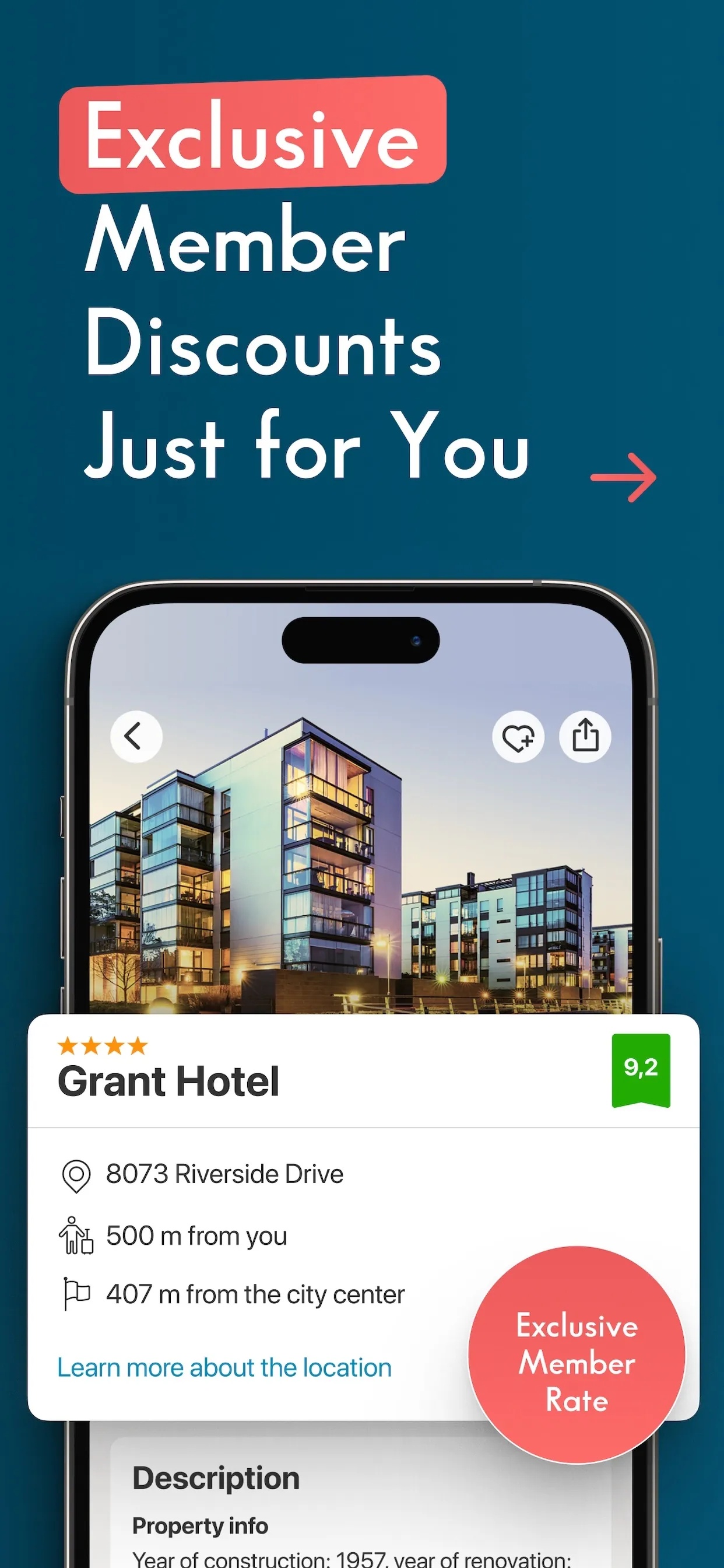 ZenHotels: Member Hotel Deals iphone screenshot 1