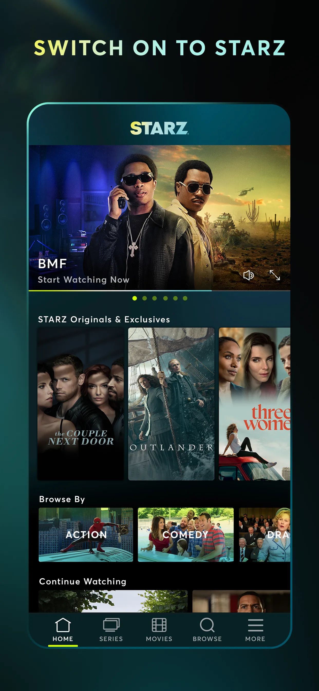 STARZ iphone screenshot 1