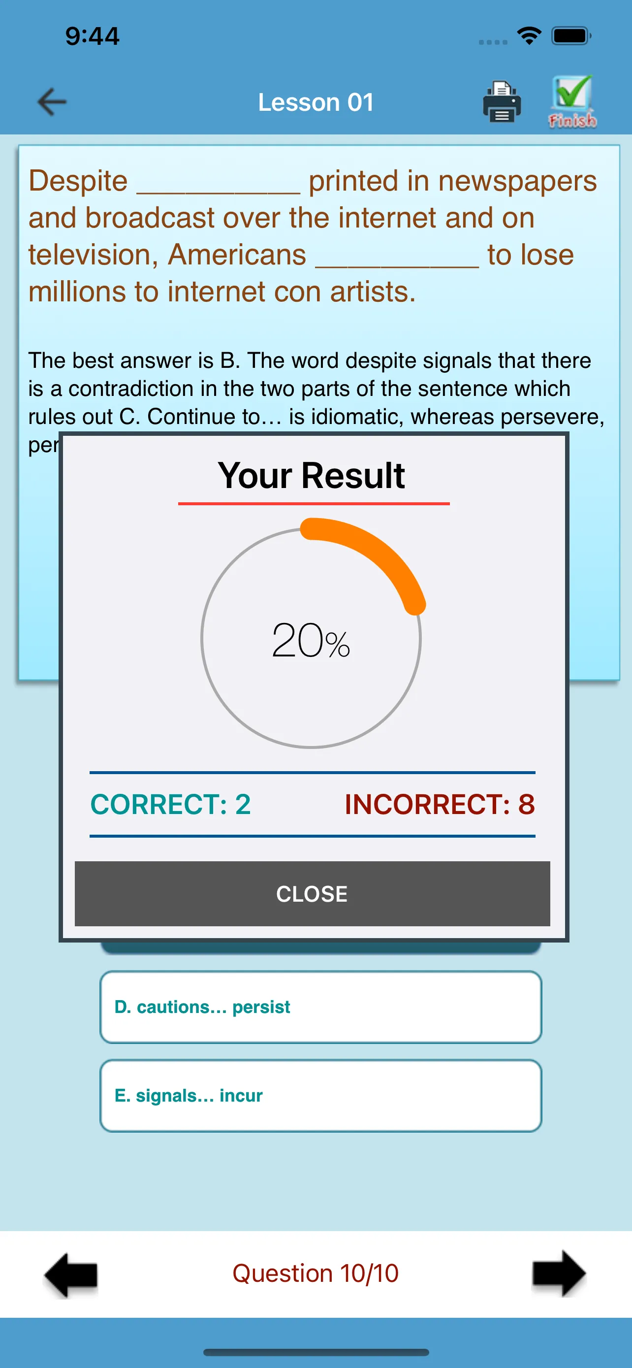 GRE Practice Test - Prep Exam iphone screenshot 4