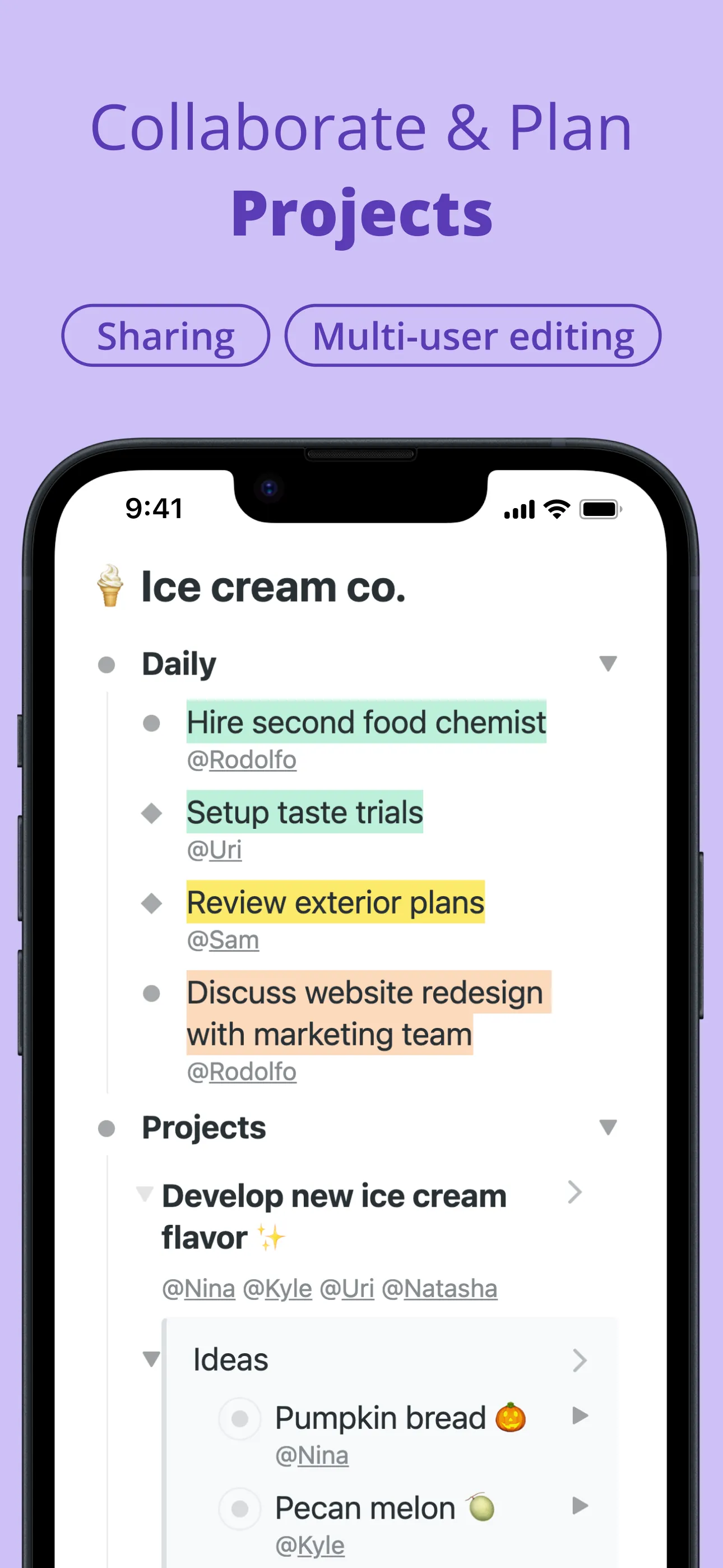 WorkFlowy: Note, List, Outline iphone screenshot 2