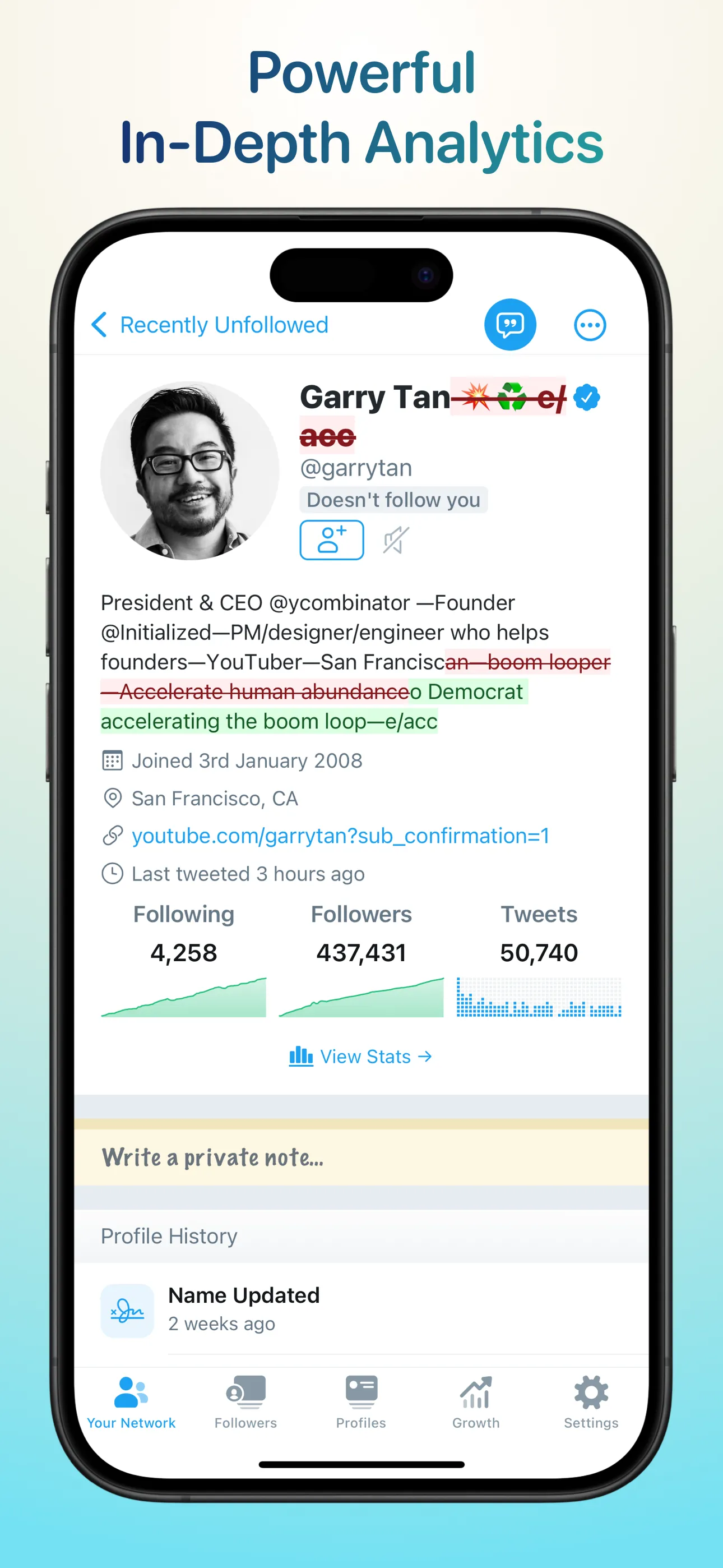 Who Unfollowed Me on Twitter iphone screenshot 2