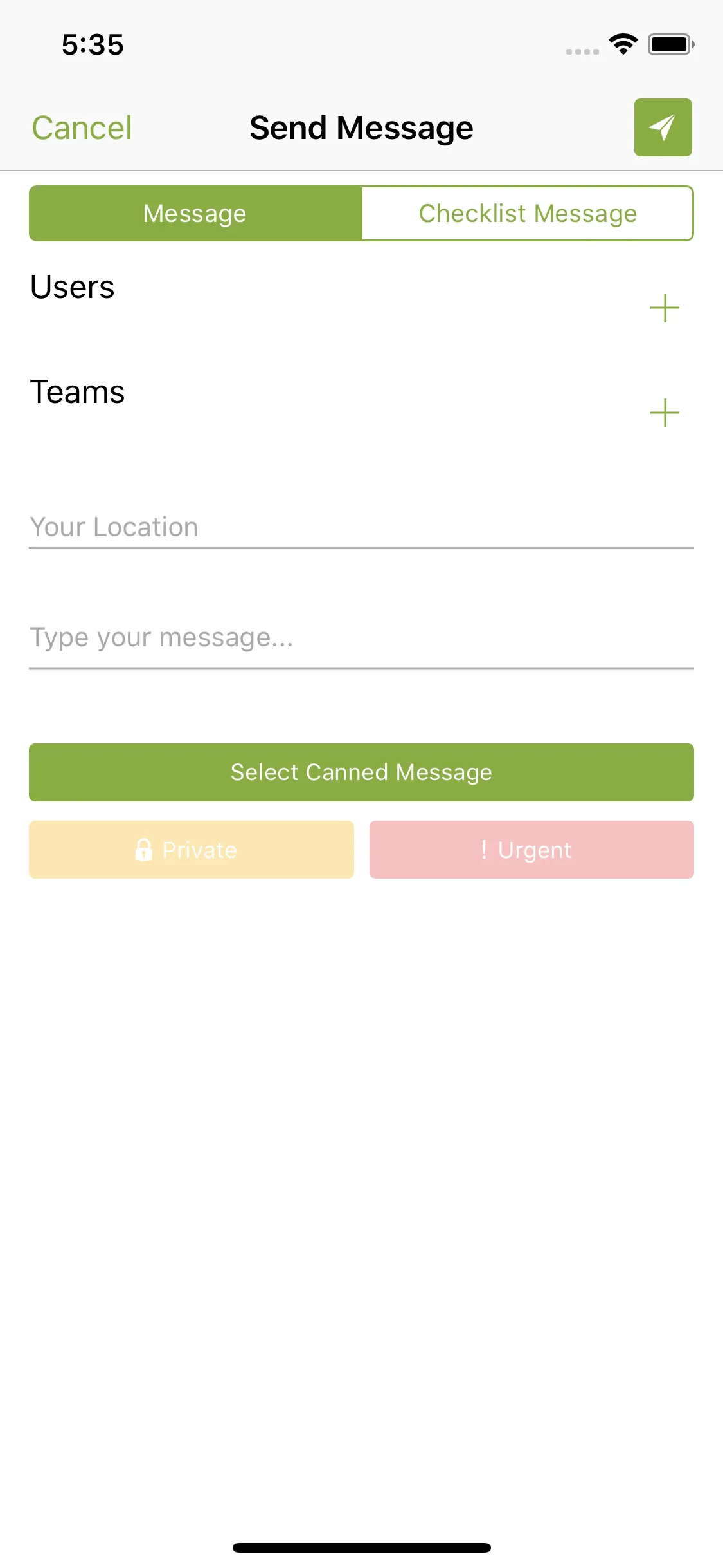 Team Chat iphone screenshot 2