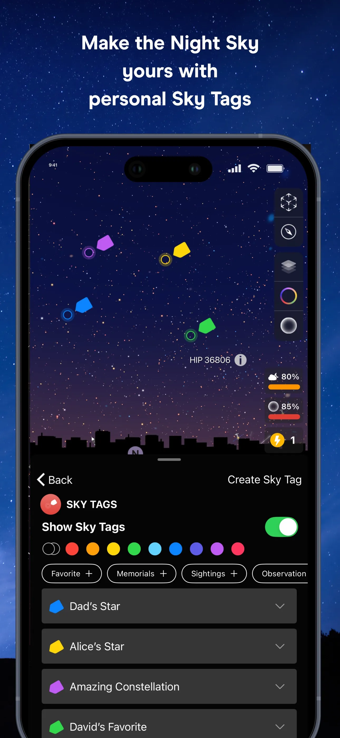 Night Sky iphone screenshot 4