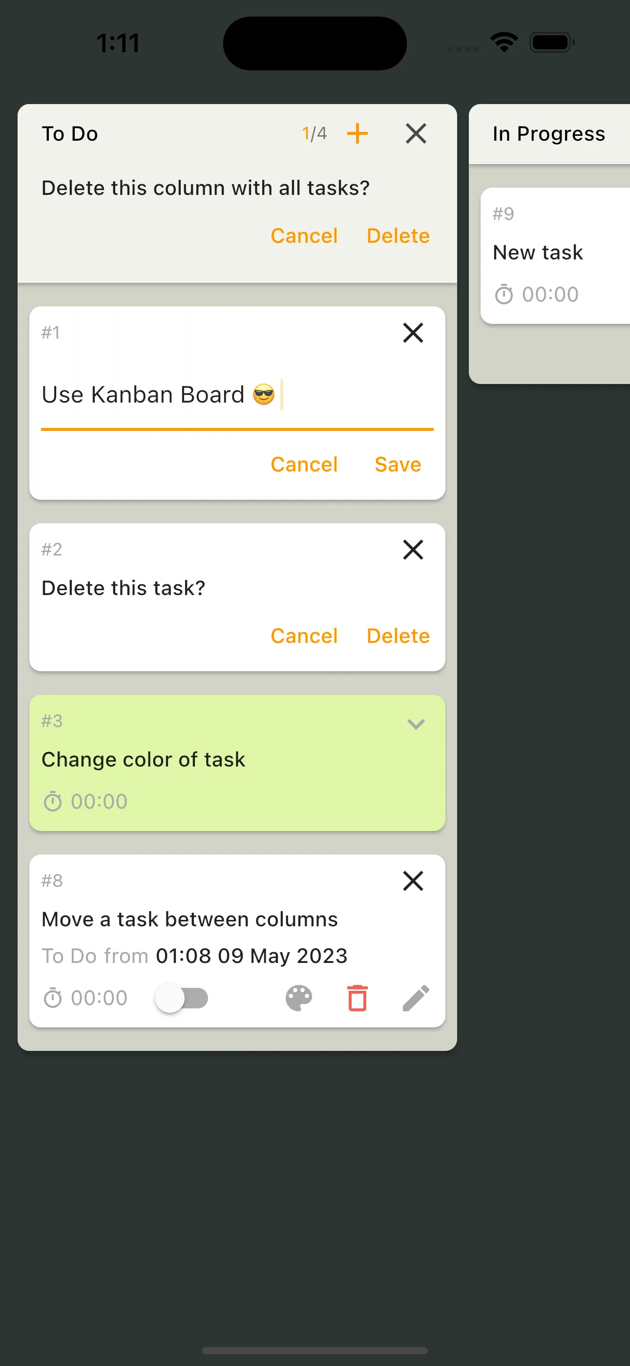 Simple Kanban Board iphone screenshot 4
