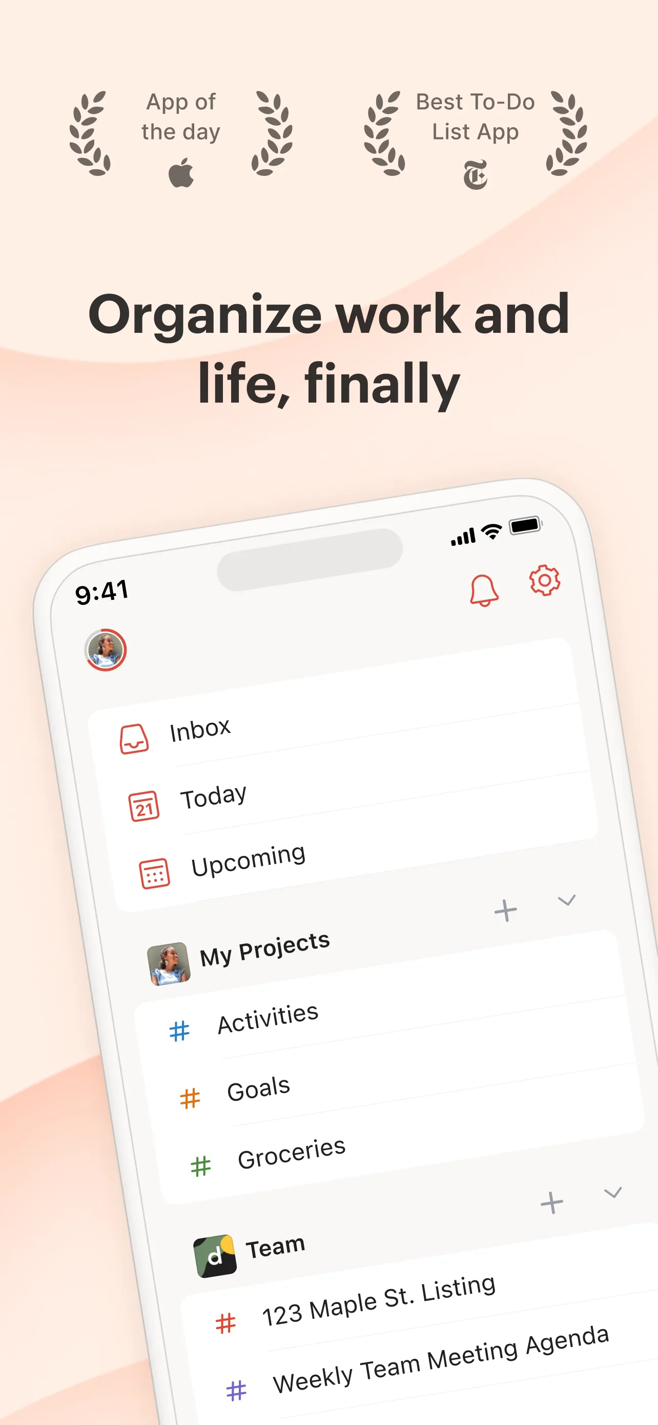 Todoist: To Do List & Calendar iphone screenshot 2
