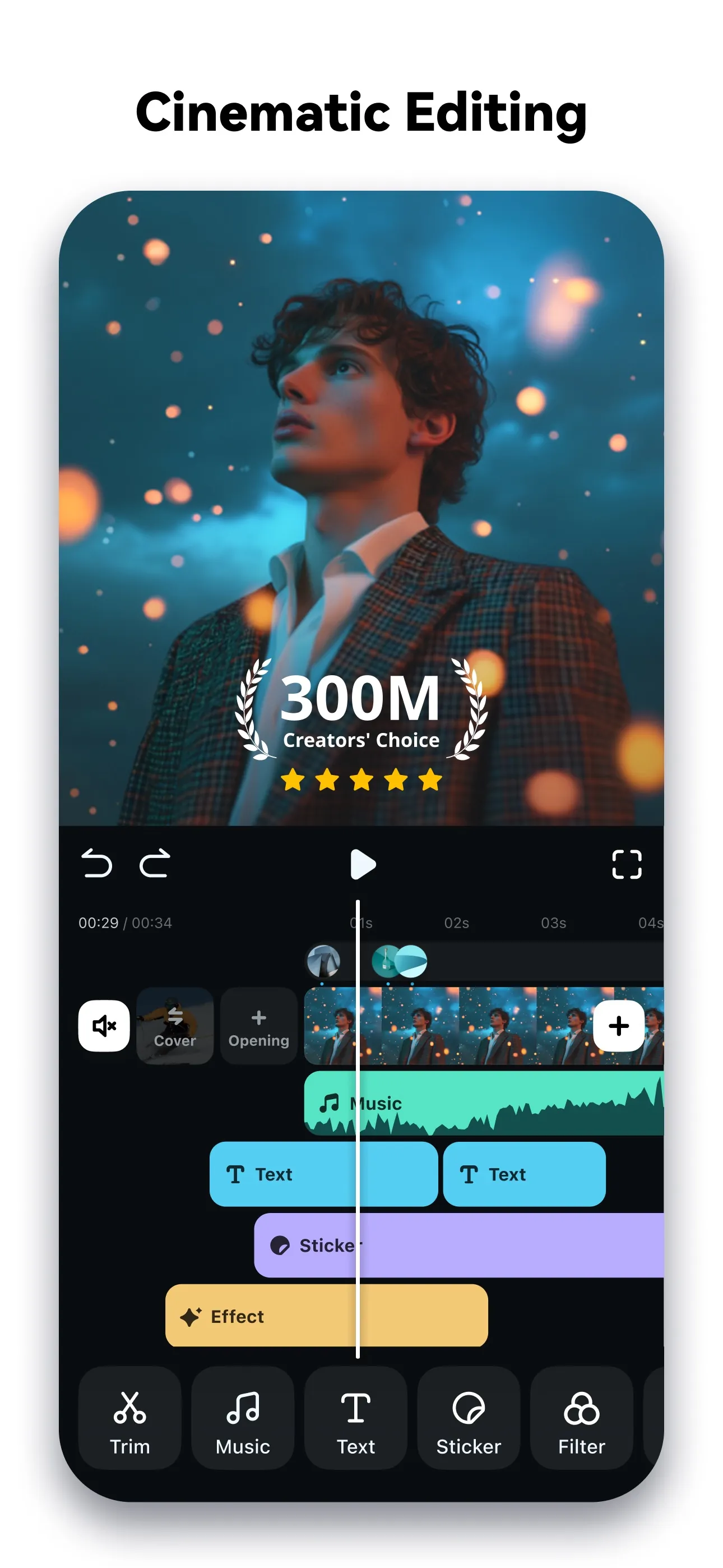 Filmora：AI Video Editor, Maker iphone screenshot 2