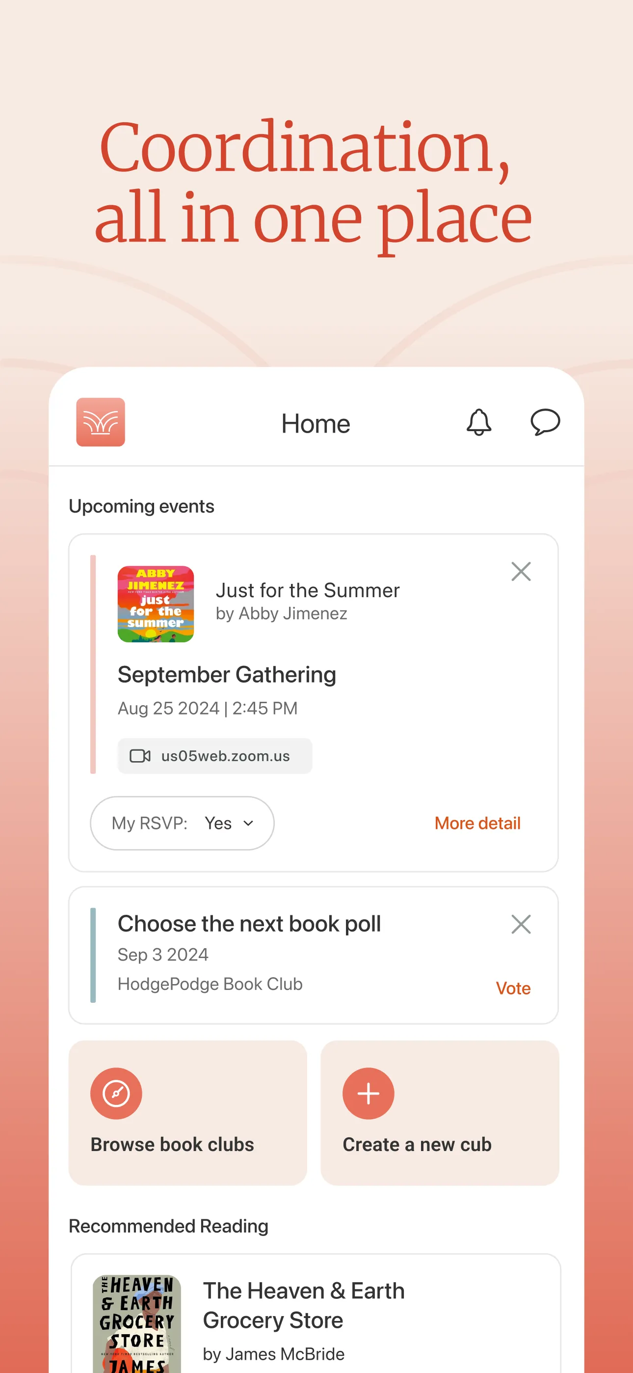 Bookclubs: Book Club Organizer iphone screenshot 2
