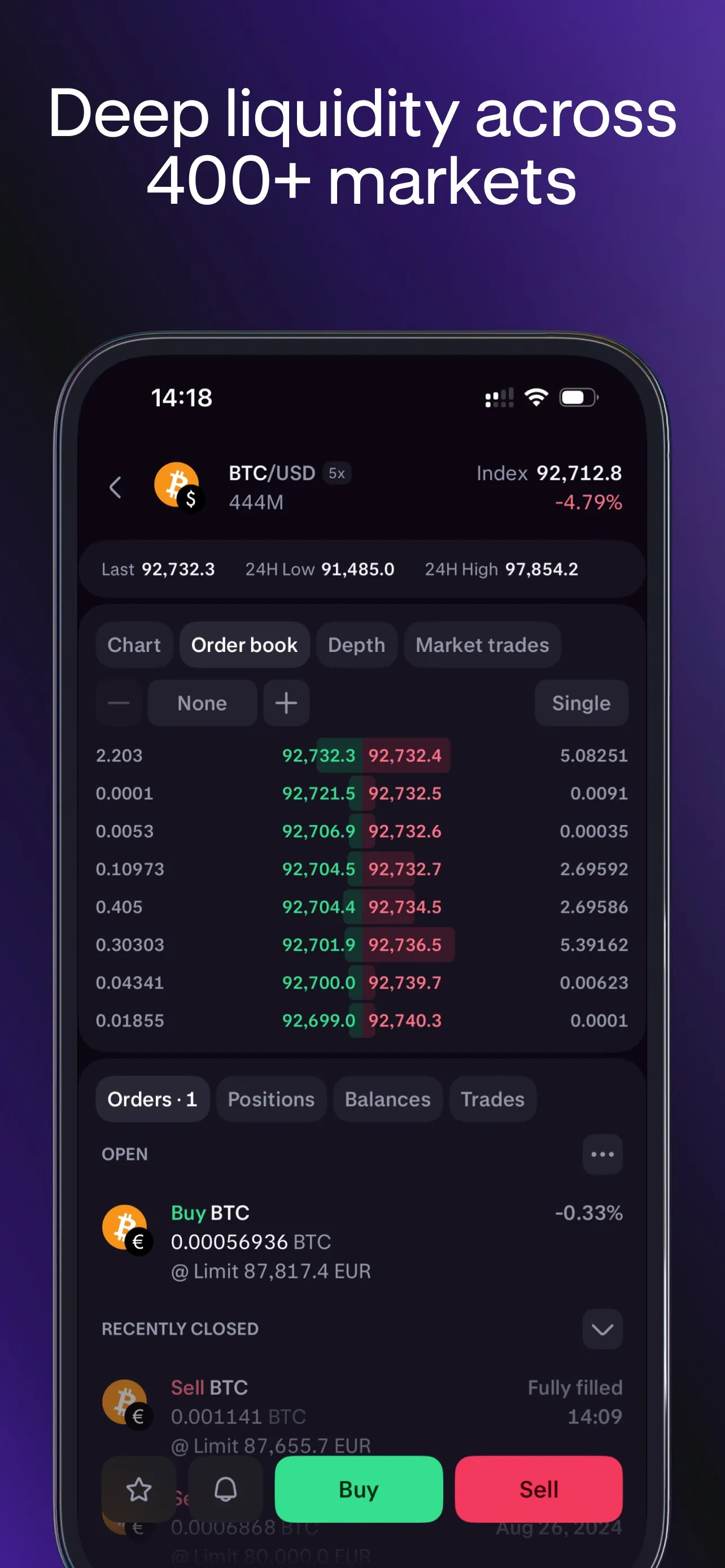 Kraken Pro: Buy & Trade Crypto iphone screenshot 6