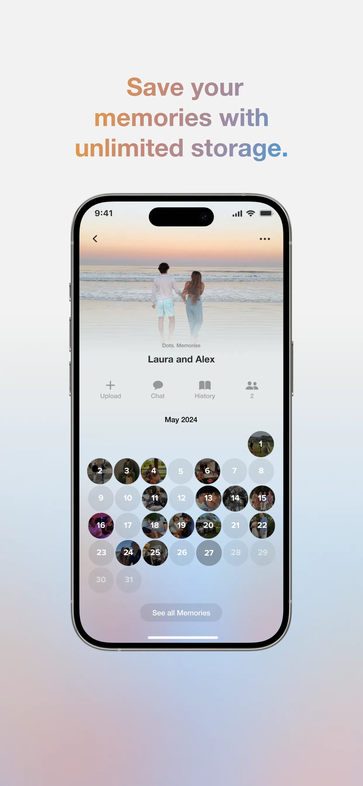 Dots. Memories: Photo & Video iphone screenshot 1