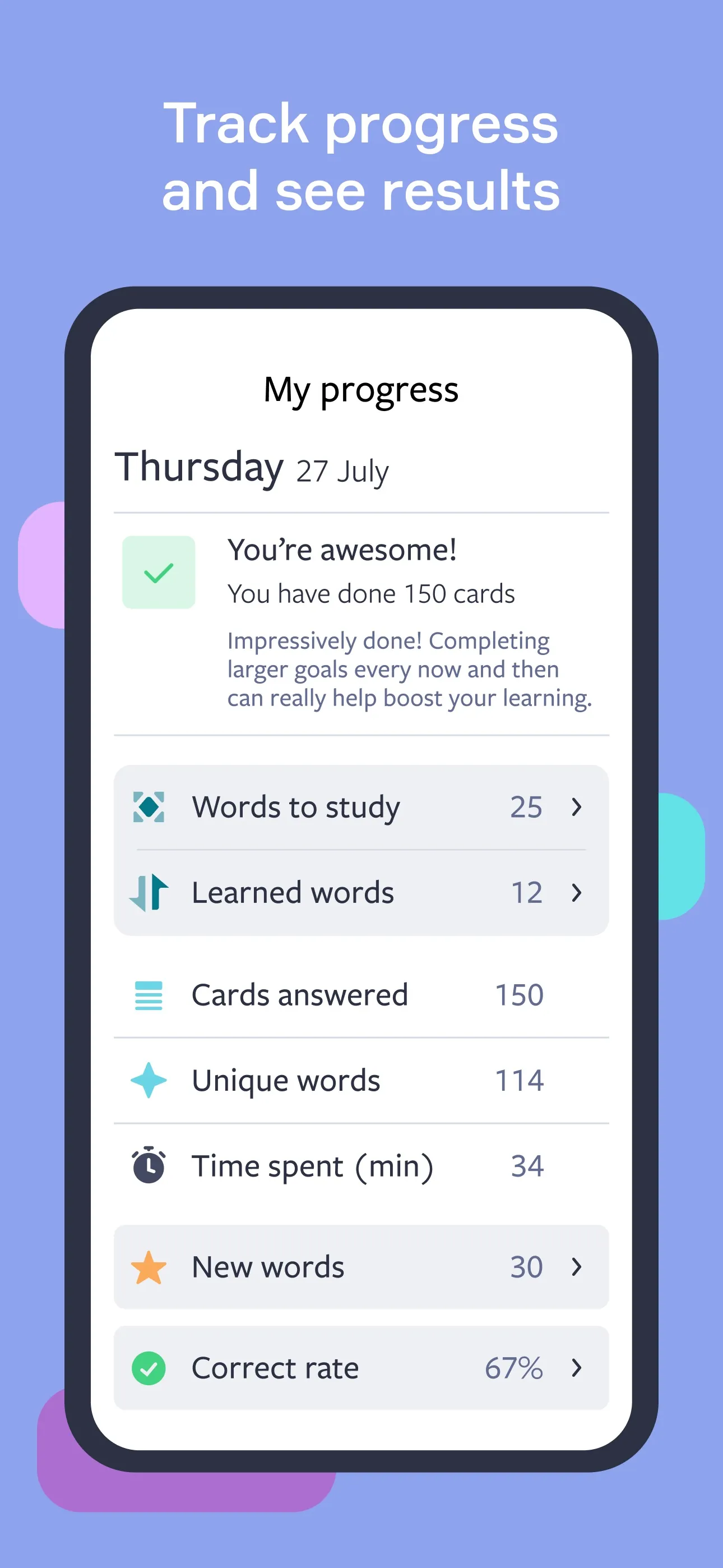 Lingvist: Learn Languages Fast iphone screenshot 3