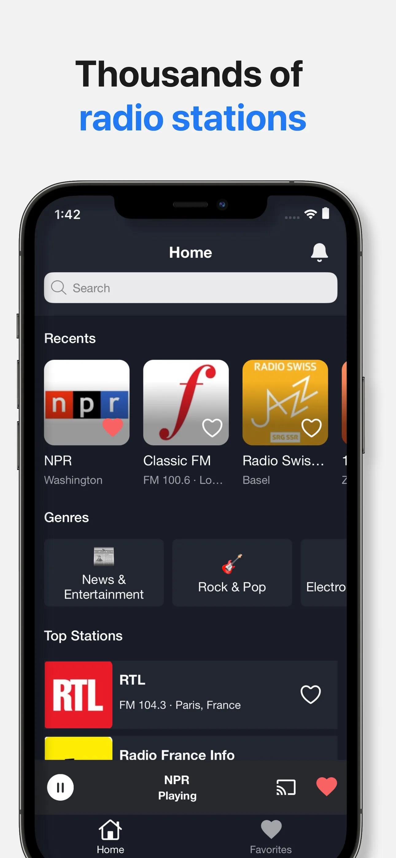 Radio‎‎ App iphone screenshot 3