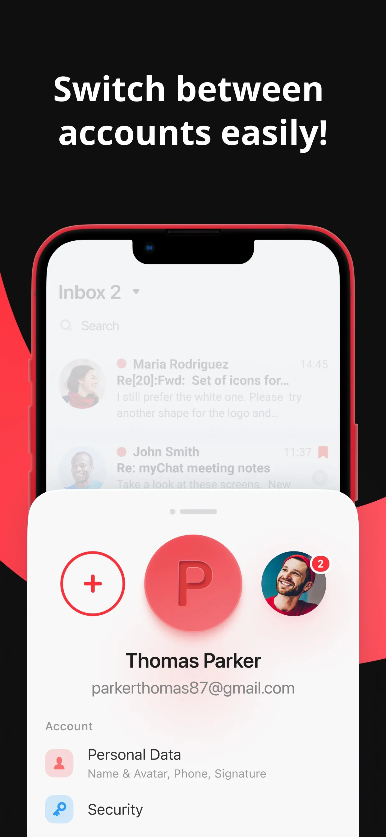 myMail box: email client app iphone screenshot 1