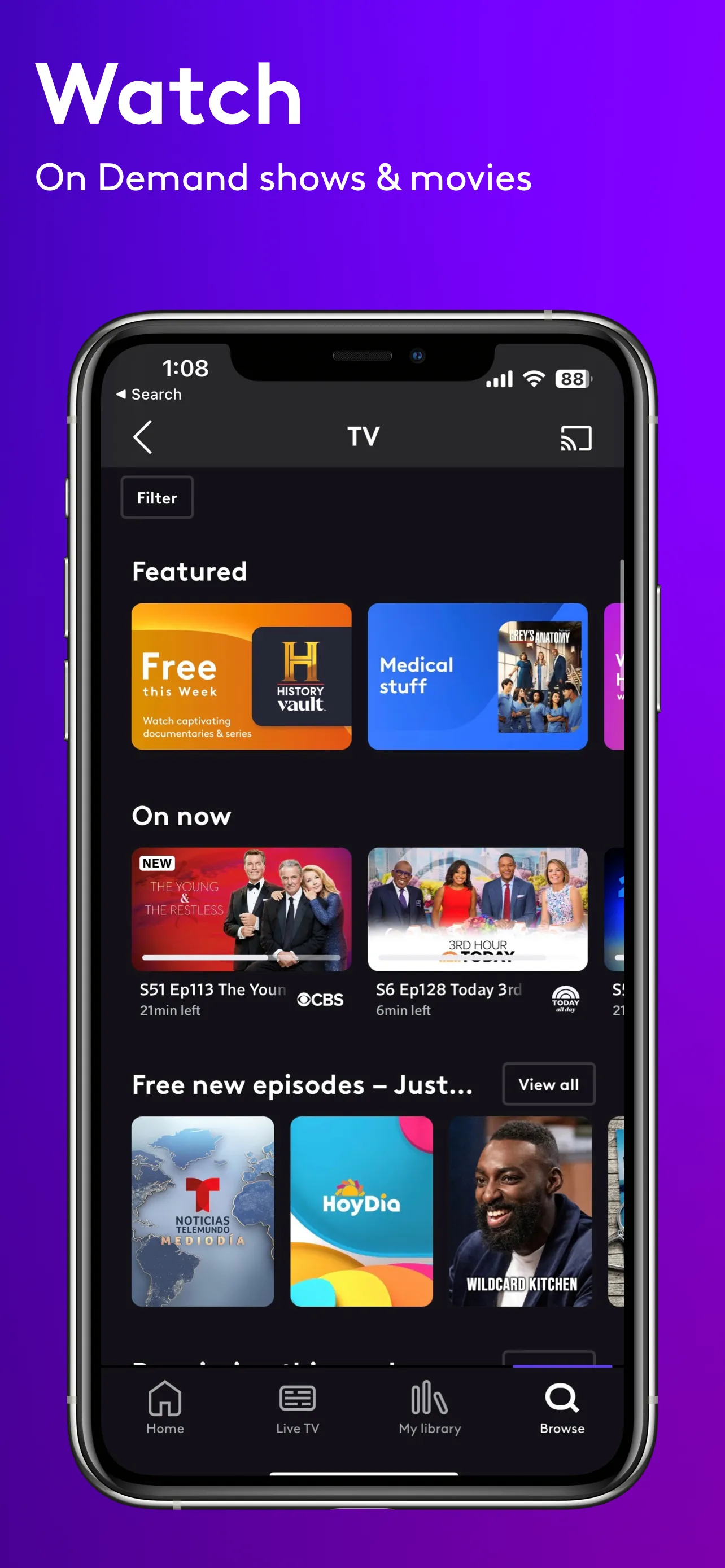 Xfinity Stream iphone screenshot 4