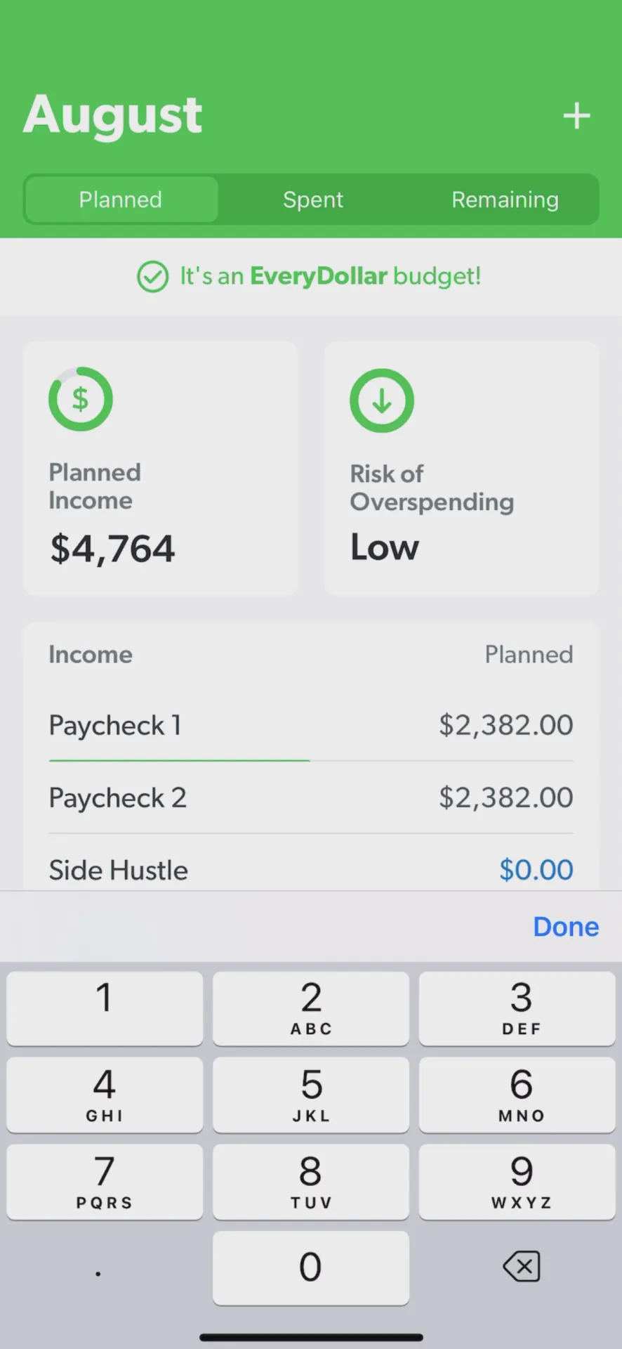 EveryDollar: Budget Management iphone screenshot 1