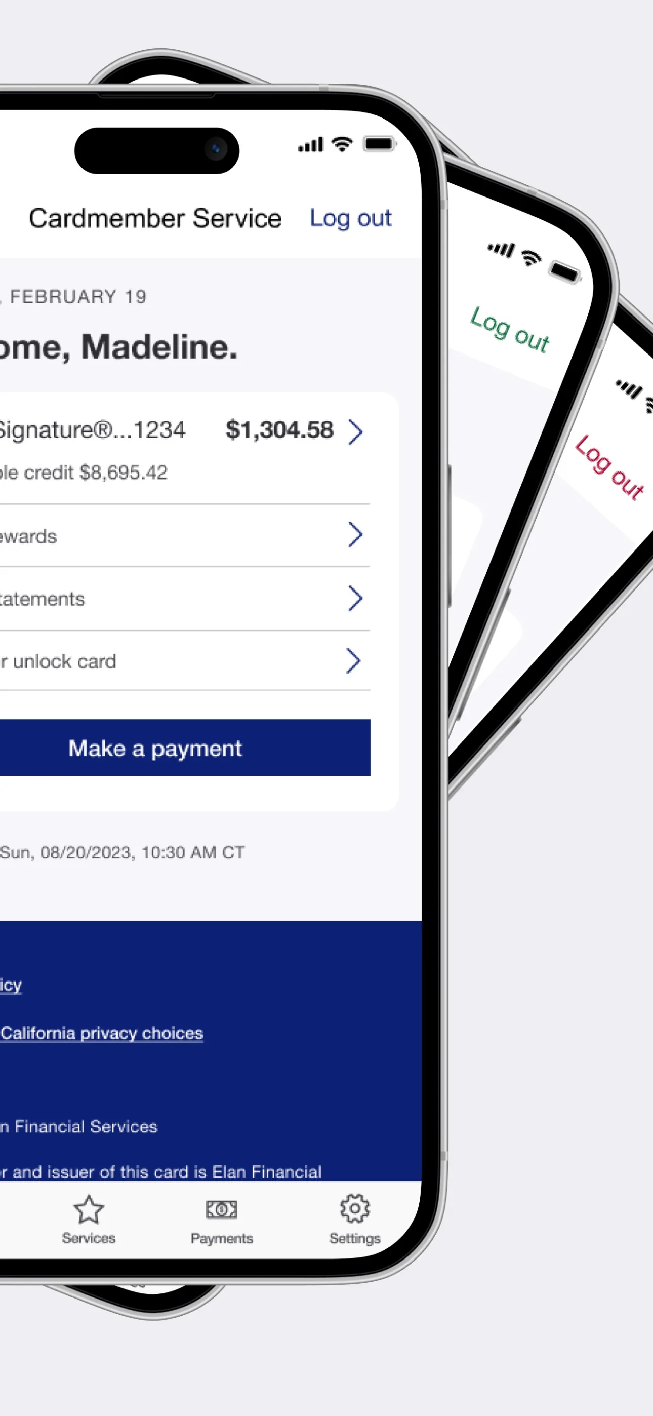 Elan Credit Card iphone screenshot 2