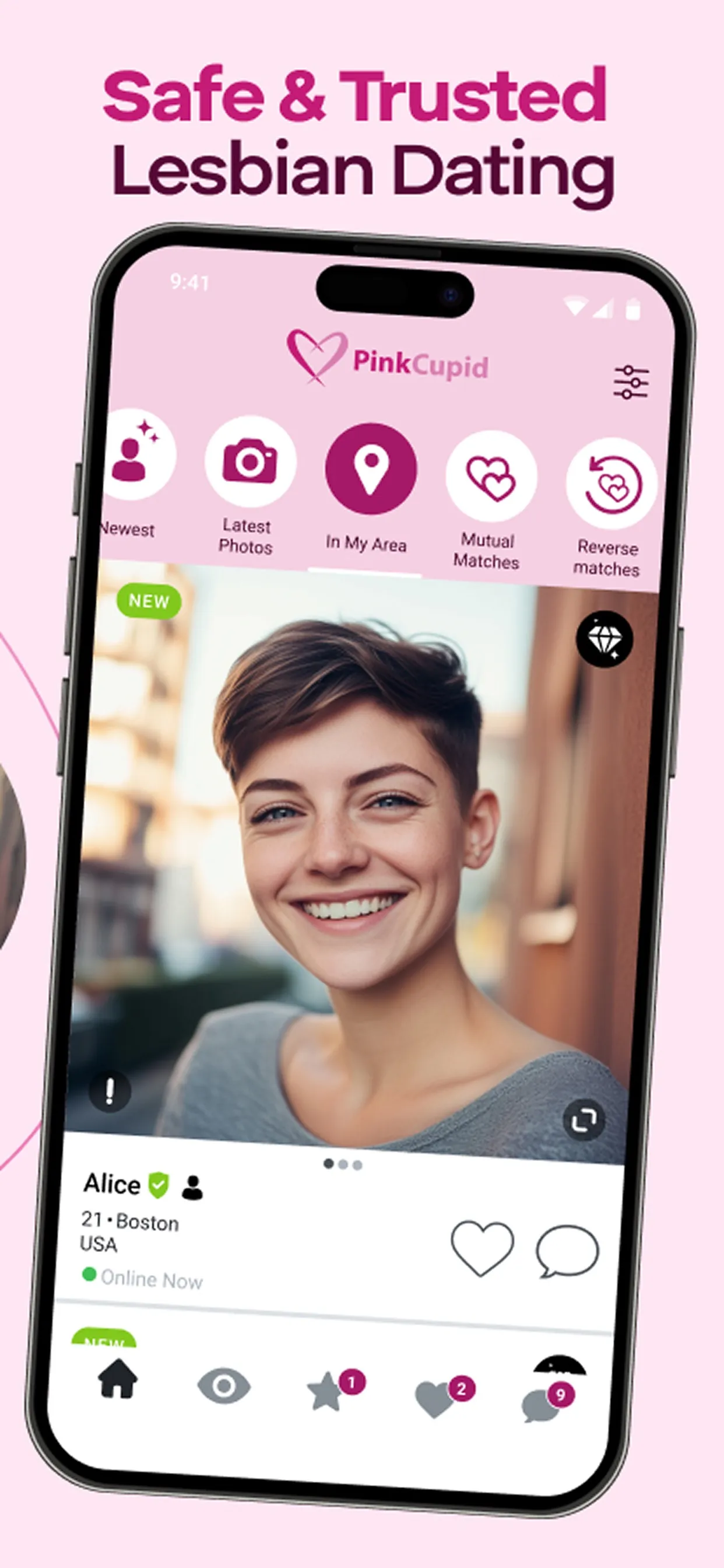 PinkCupid: Lesbian Dating App iphone screenshot 6