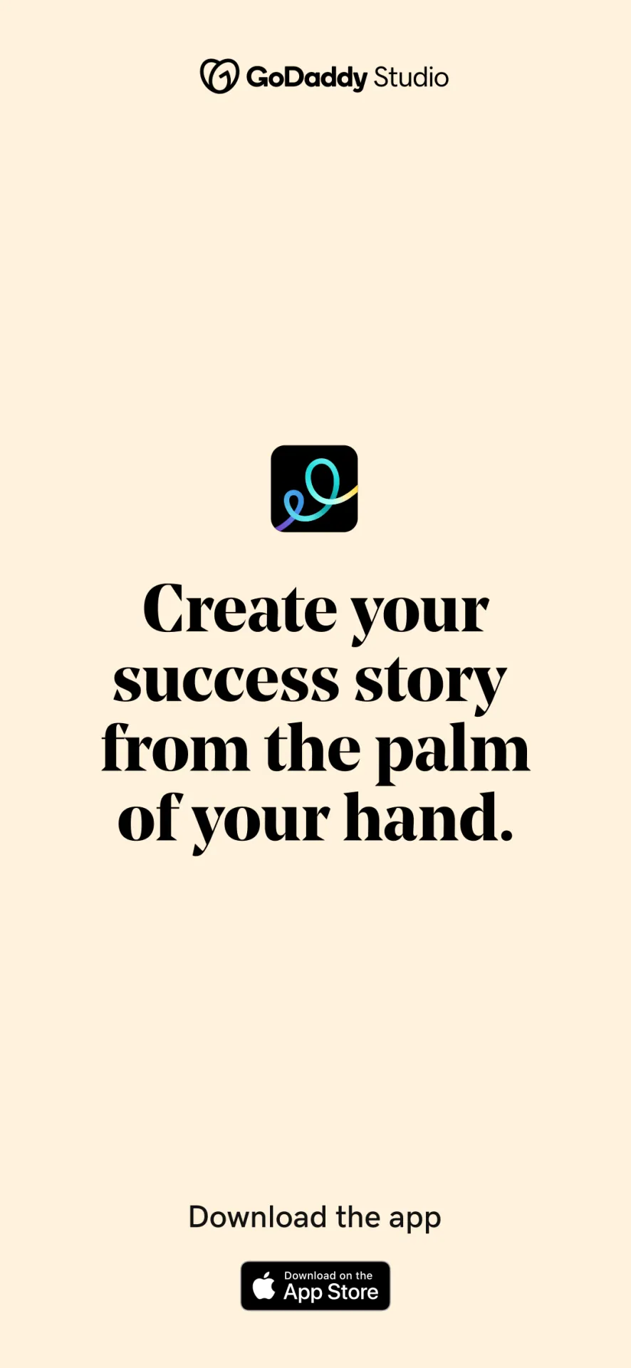 GoDaddy Studio for Business iphone screenshot 1