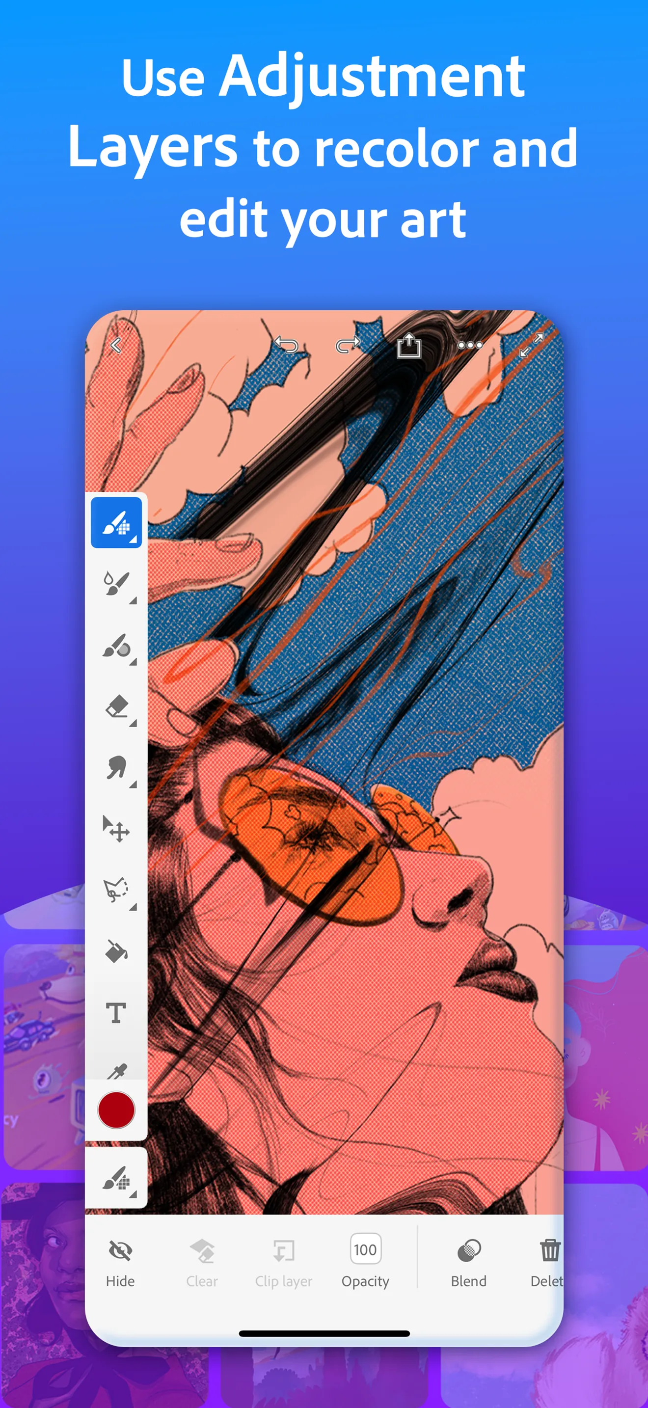 Adobe Fresco: Painting Studio iphone screenshot 6
