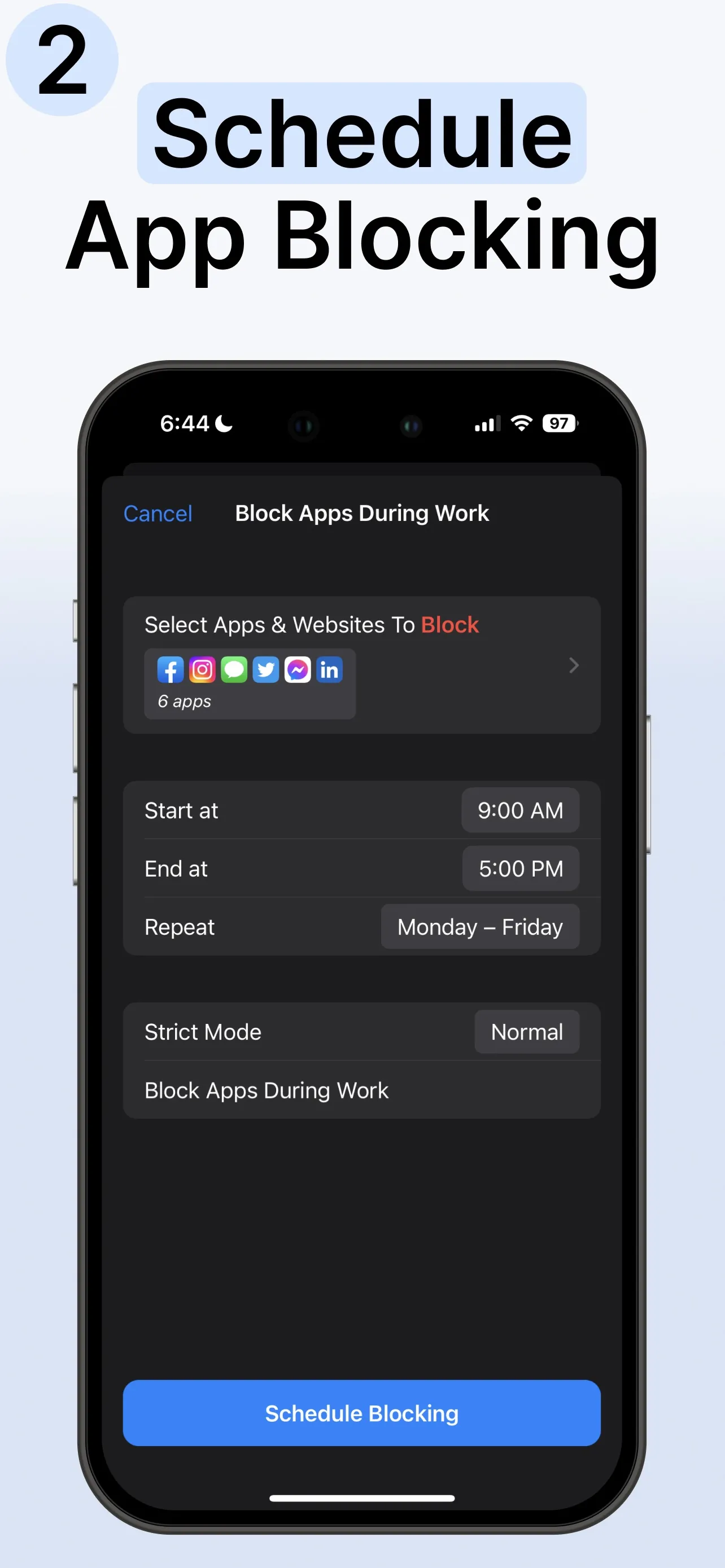 Refocus: App Blocker & Limits iphone screenshot 5
