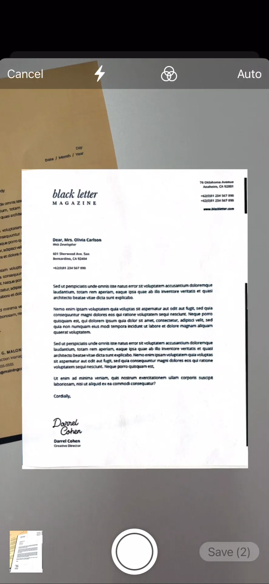Camera Scanner - PDF iphone screenshot 1