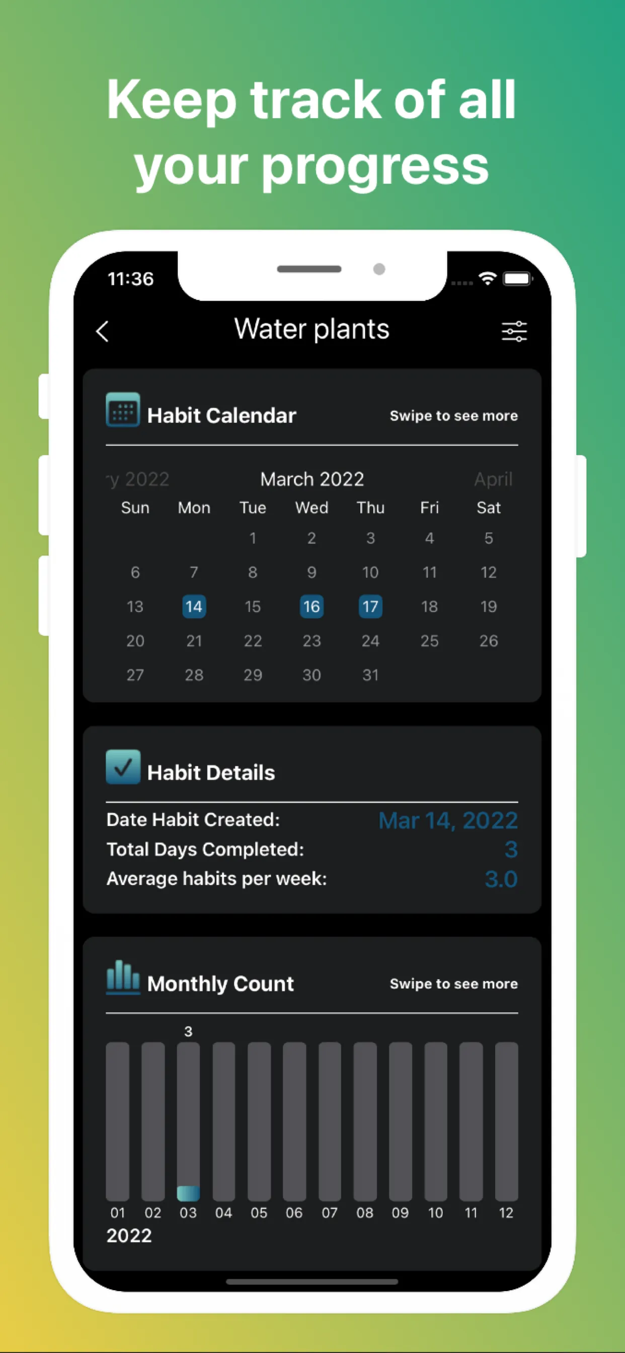 Habit Builder iphone screenshot 3