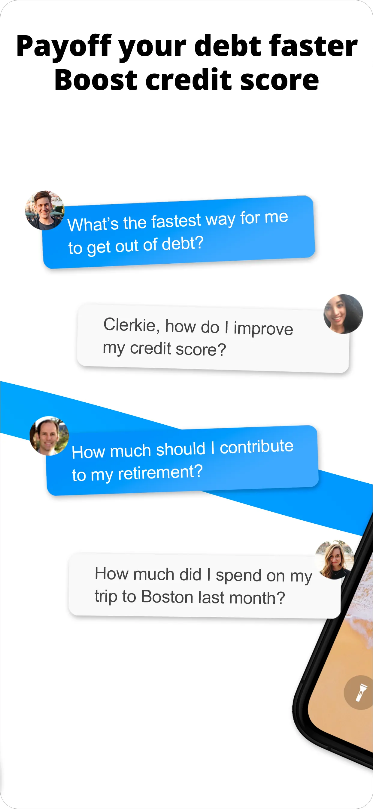 Clerkie Payoff Debt Bills Fees iphone screenshot 5