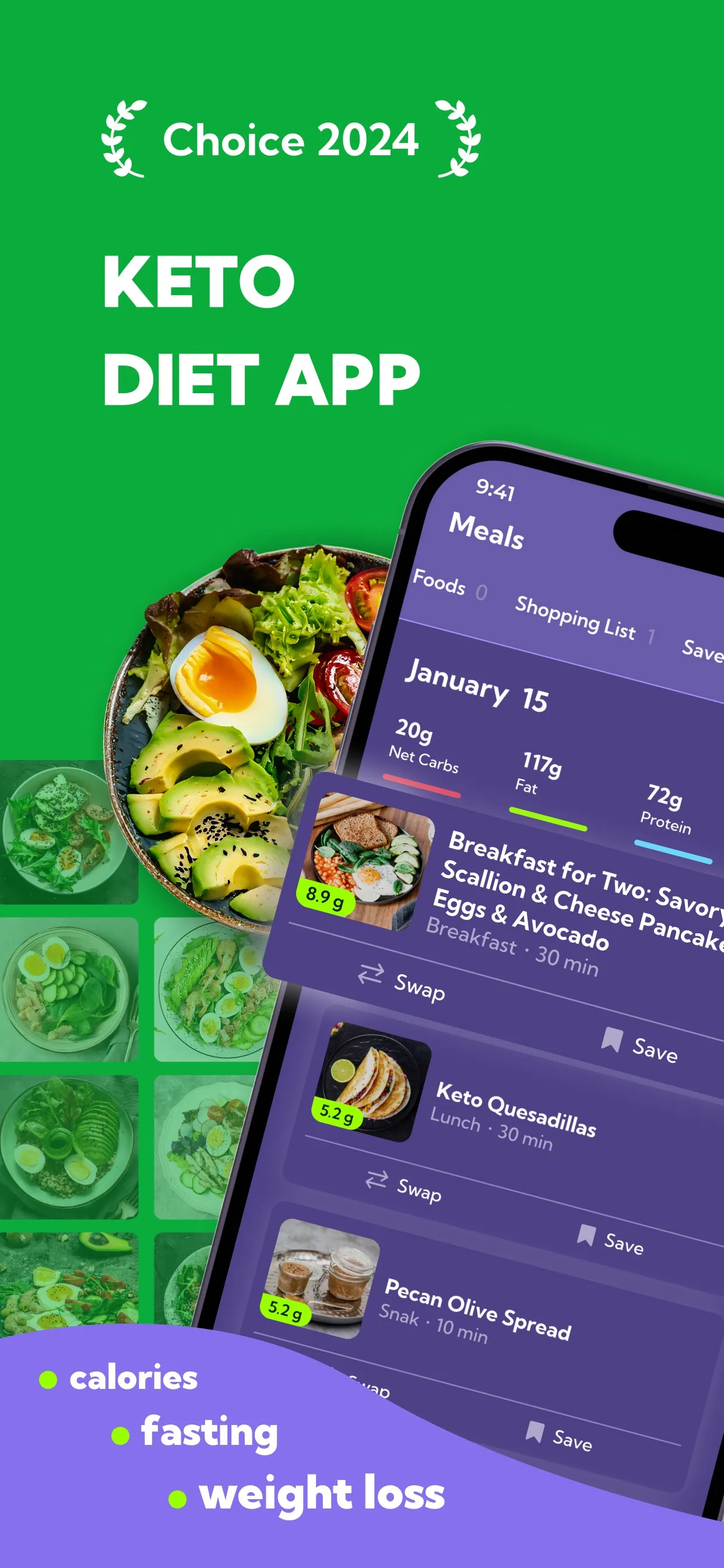 Keto Recipes - Lose weight app iphone screenshot 1