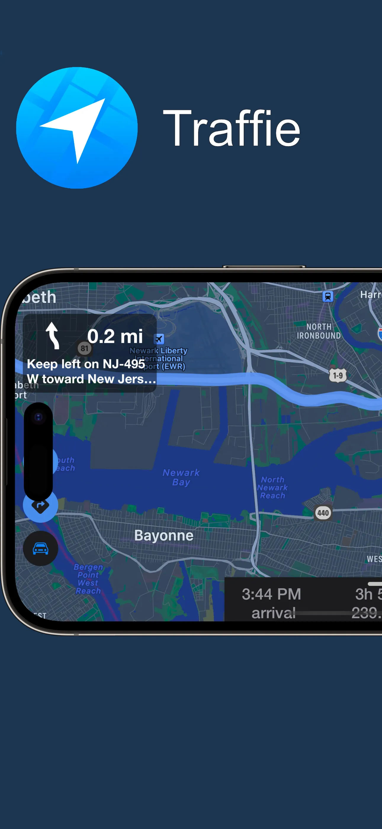 Traffie Navigation & Traffic iphone screenshot 1